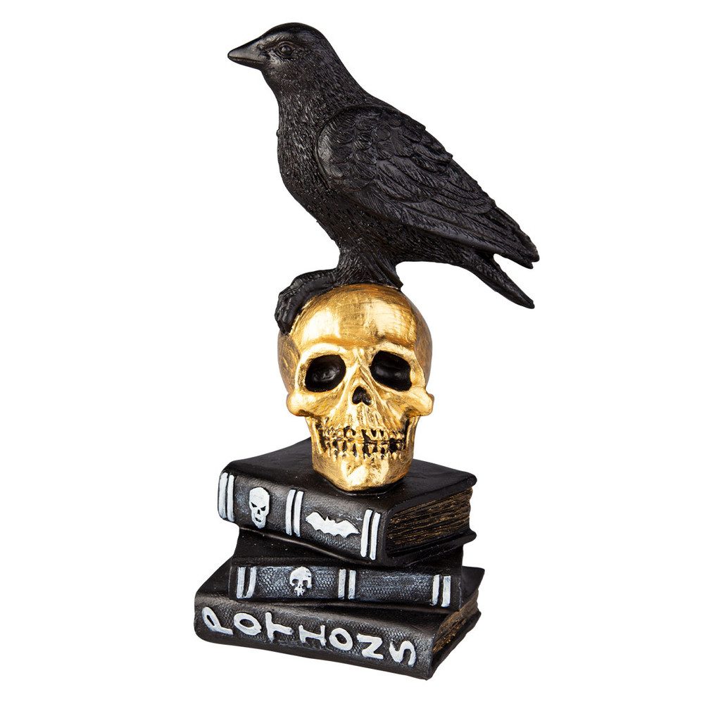 Dekofigur Totenkopf - aus Polyresin - ca. 8,5 x 7 x 20,5 cm