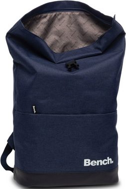 Bench. Laptoprucksack Roll-Top, dunkelblau/weiß