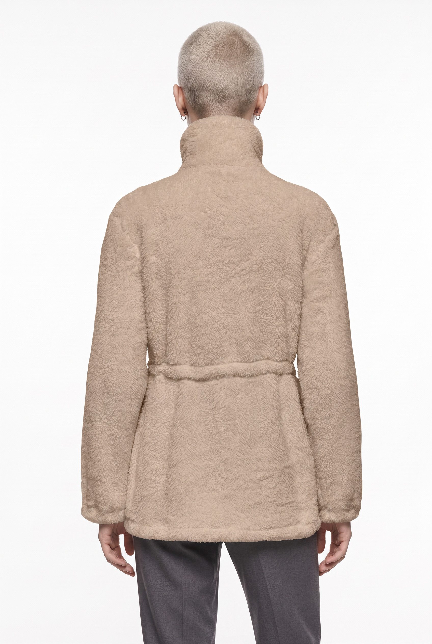 ONLY Plüschjacke ONLCONTACT COAT CC OTW Kunstfaser, Plüsch – Bild 2 von 5