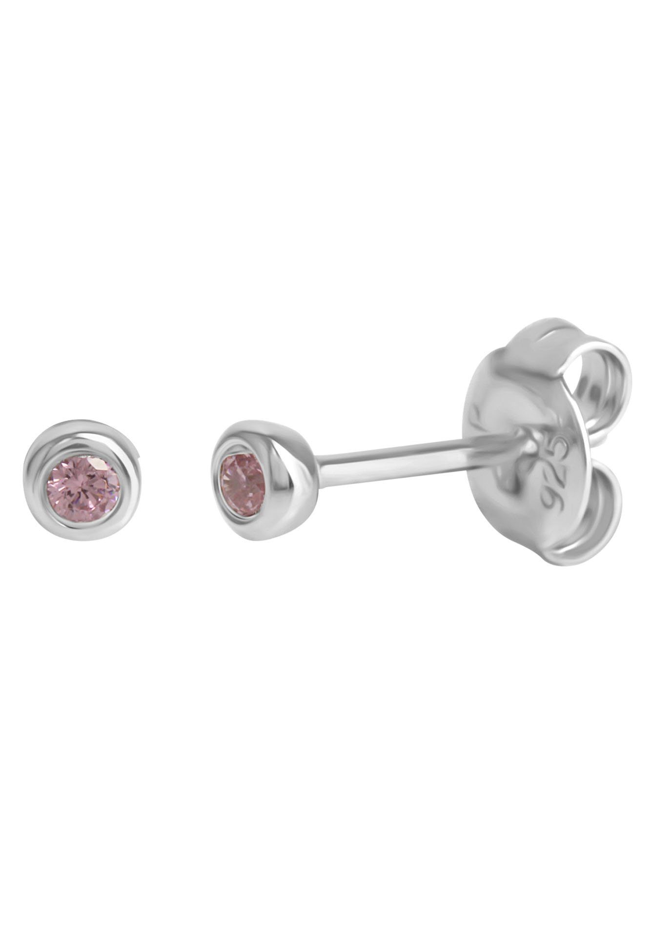 Firetti Paar Ohrstecker Schmuck Geschenk Silber 925 Ohrschmuck, mit Zirkonia (synth)