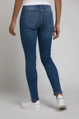 Gina Laura Regular-fit-Jeans PushUp-Jeans verbessertes Gesäß 5-Pocket