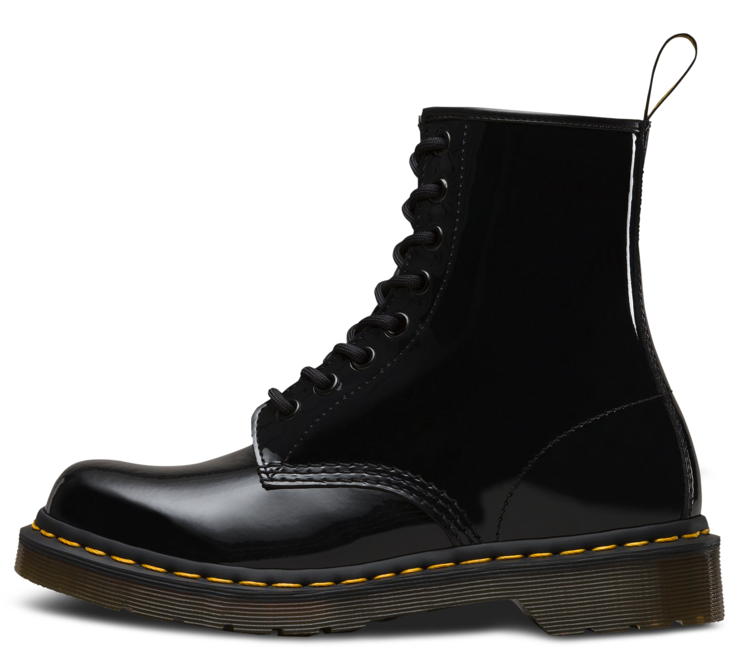 DR. MARTENS 1460 Patent Ankleboots (2-tlg) schwarz-glänzend