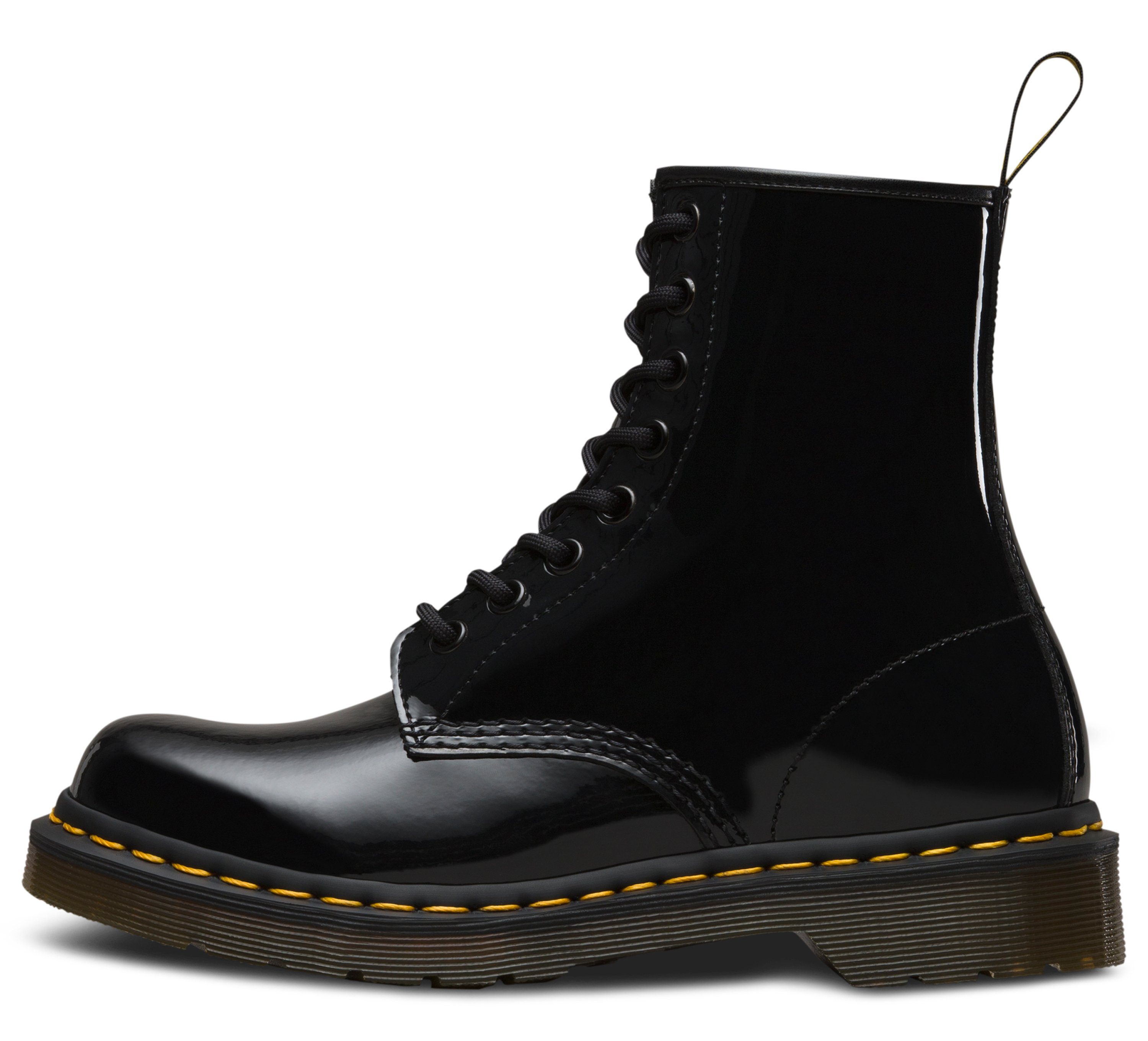 Dr martens schwarz lack cheap 37