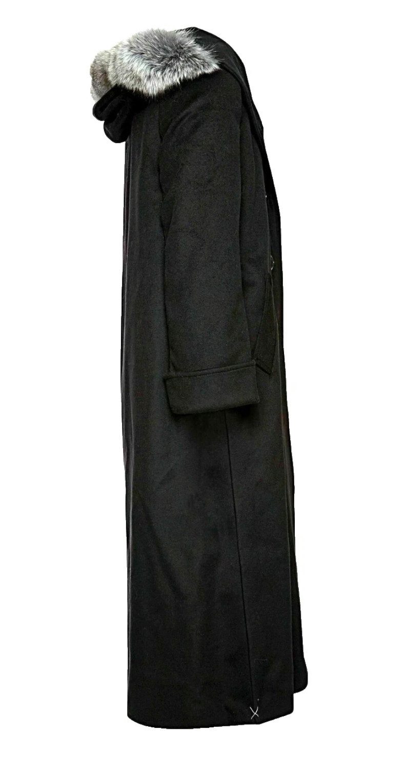 SAINT JACQUES Langmantel Mantel Damen Kunstpelz Kapuze Lang Parka Jacke Lan günstig online kaufen