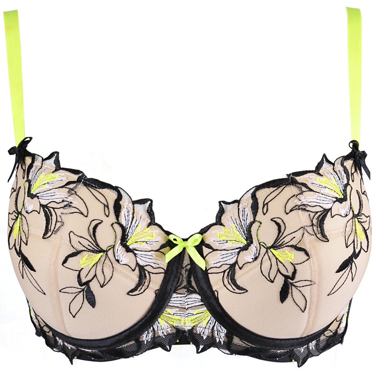 Axami Fullcup-BH Axami - V - 10151 push - up bra beige - black
