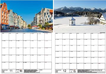 Seelenzauber Wandkalender Deutschlandzauber Planer DIN A3 Kalender für 2024 Städte Deutschland