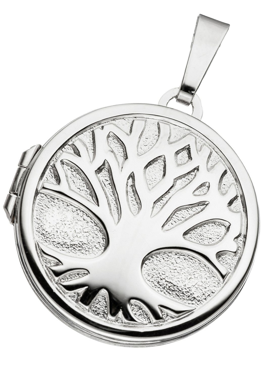 Medallionanhänger Anhänger Medaillon Baum rund
