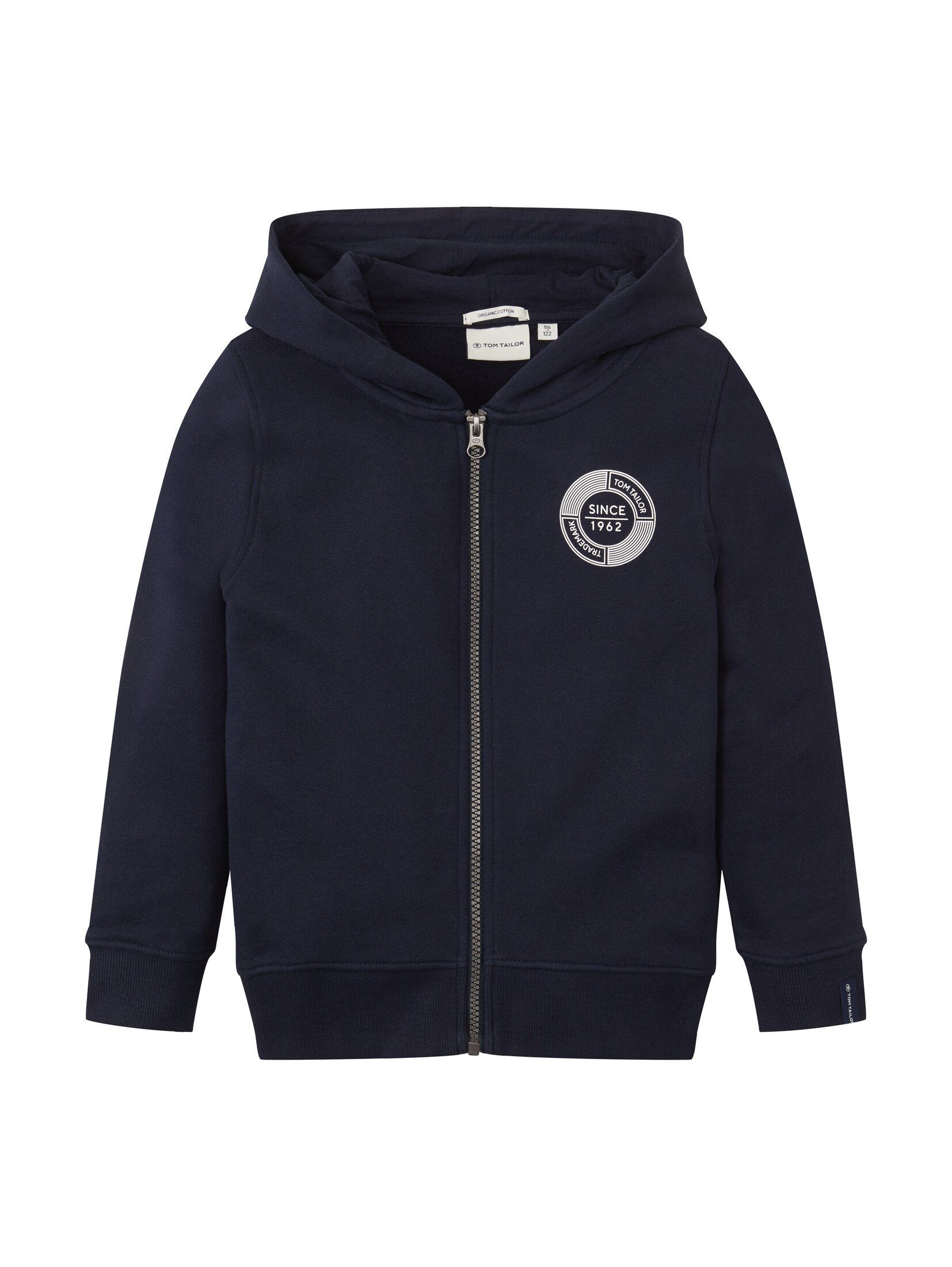 TOM TAILOR Sweatjacke Strick & Sweatshirts Hoodie Sweatjacke mit Print