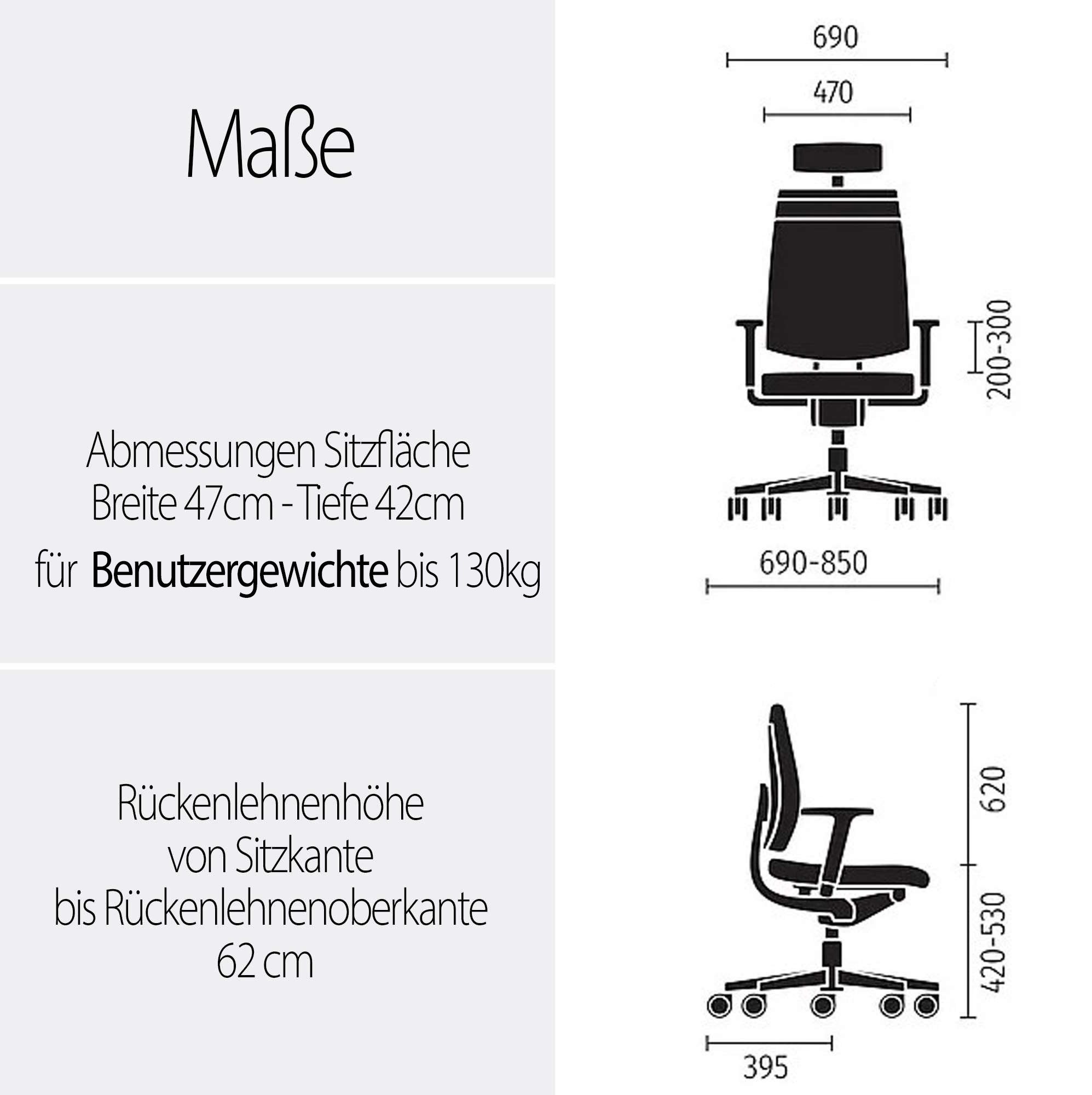 sedus Bürostuhl Black Dot Bd-122 Netzrücken, hohe Rückenlehne, ergonomisch