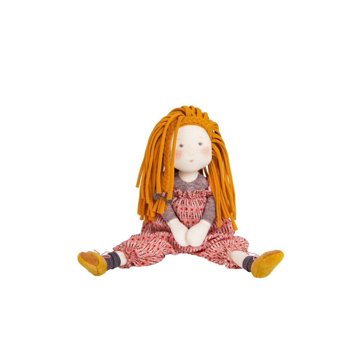 Moulin Roty Babypuppe Rosalies Stoffpuppe Vanille weiche Puppe für Rollenspiel und Kuscheln (1-tlg), Stoffpuppe
