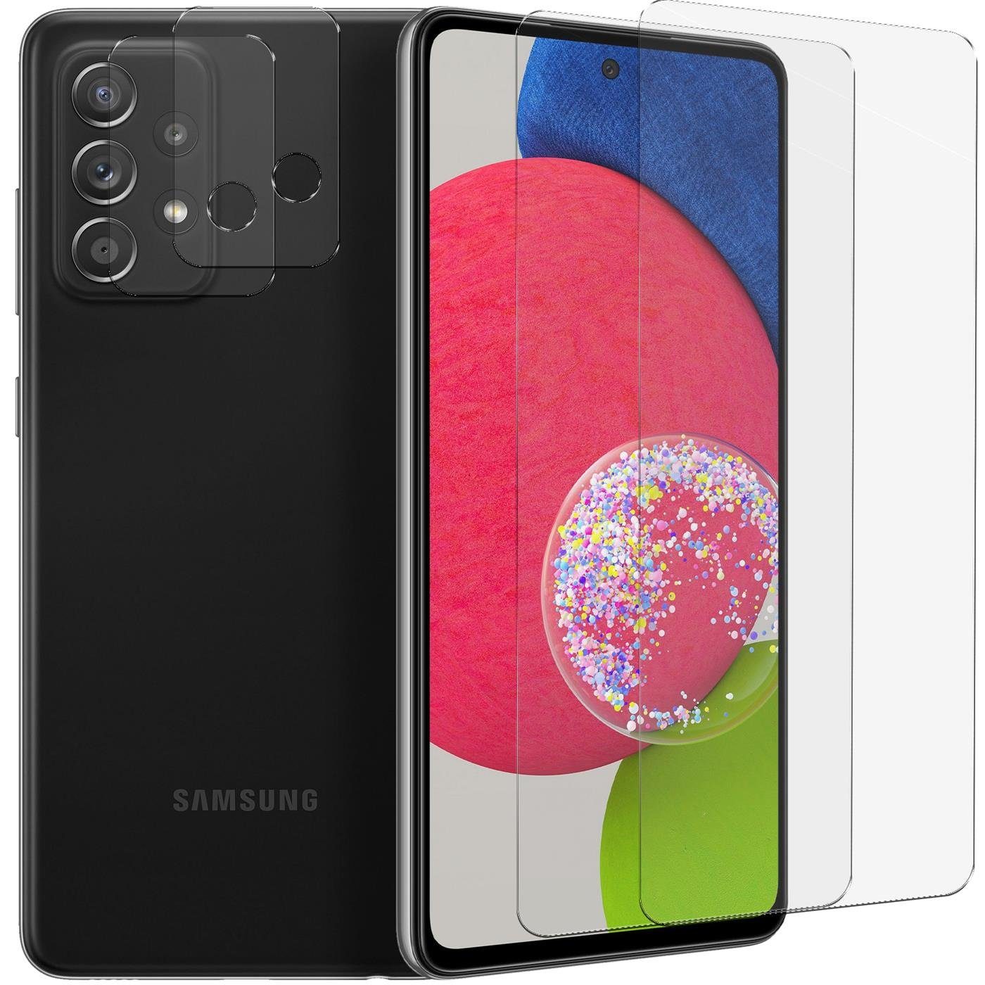 OLi Schutzfolie Silikon Hülle für Samsung Galaxy S24 Ultra mit Schutzglas  9D, (Spar-Set 2in 1, 2-St), Transparente TPU Panzer Glas Komplet deckend  von Rand bis zum Rand