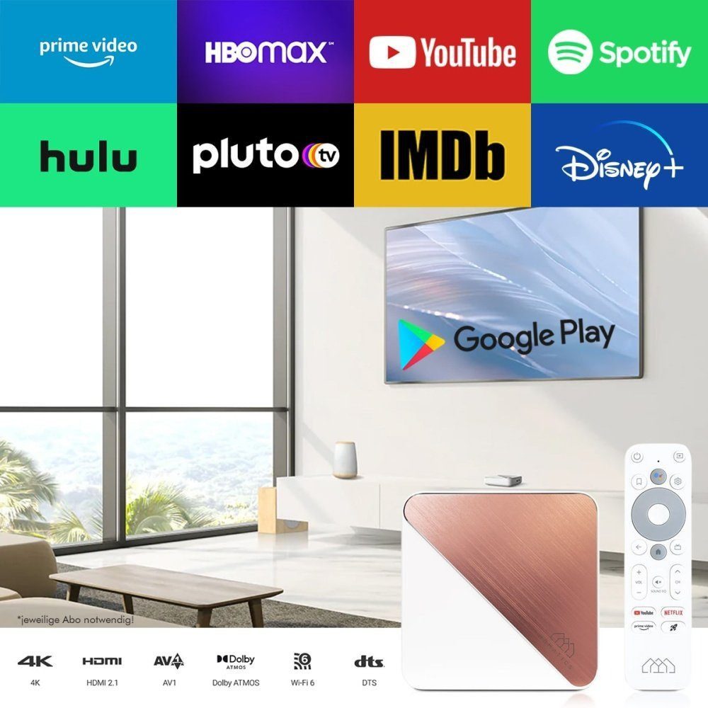 Homatics Streaming Boxen Box R 4K Plus UHD Android IP