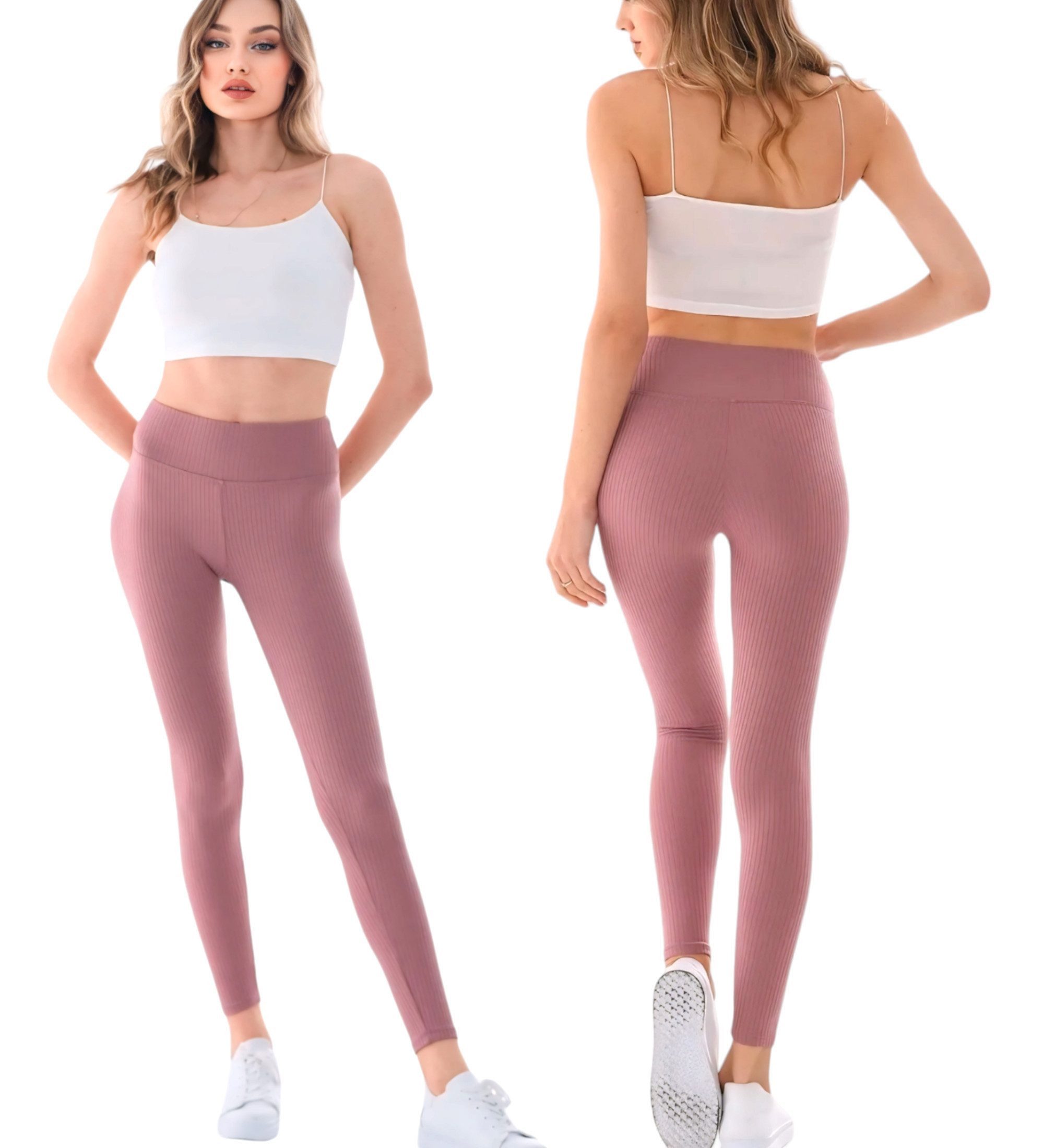 VOGSIGN 7/8-Leggings Damen Yogaleggings High-Waist – Thermo Hose Fleece-Inn günstig online kaufen