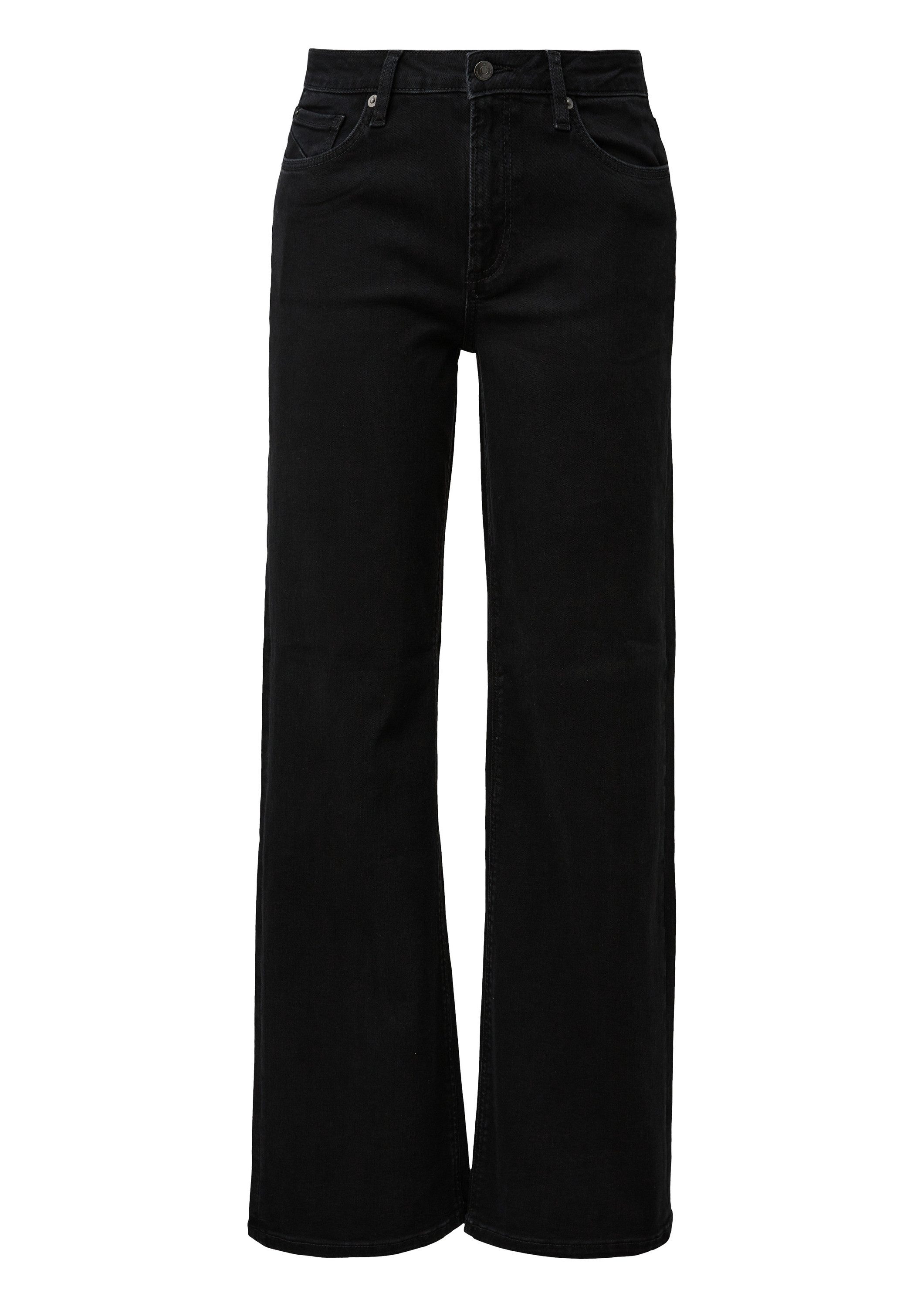 QS Weite Jeans Jeans-Hose CATIE Jeans Catie / Slim Fit / Mid Rise / Wide Le günstig online kaufen