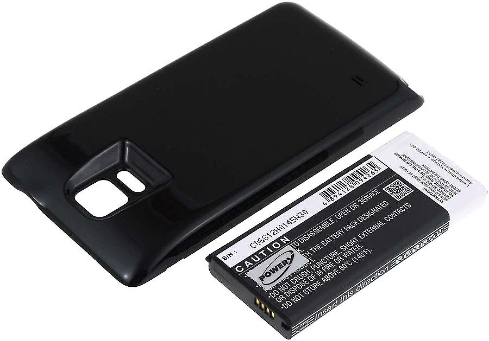 Schwarz (3.9 SM-N910F 6400mAh Akku Samsung für Smartphone-Akku Powery V) 6400 mAh