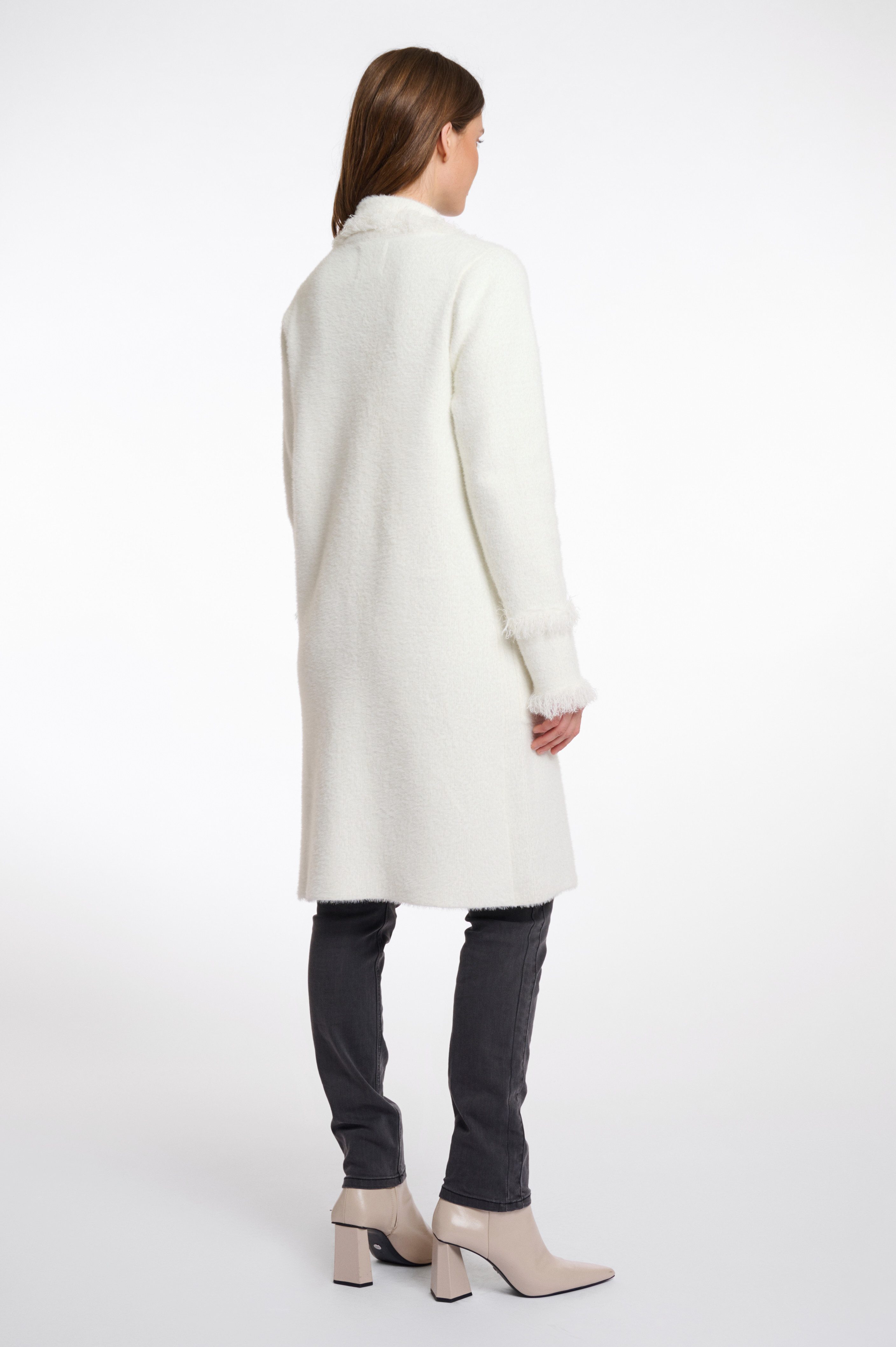 Rino & Pelle Longstrickjacke CATENA mit Fransendetails und Knöpfen – Bild 4 von 4