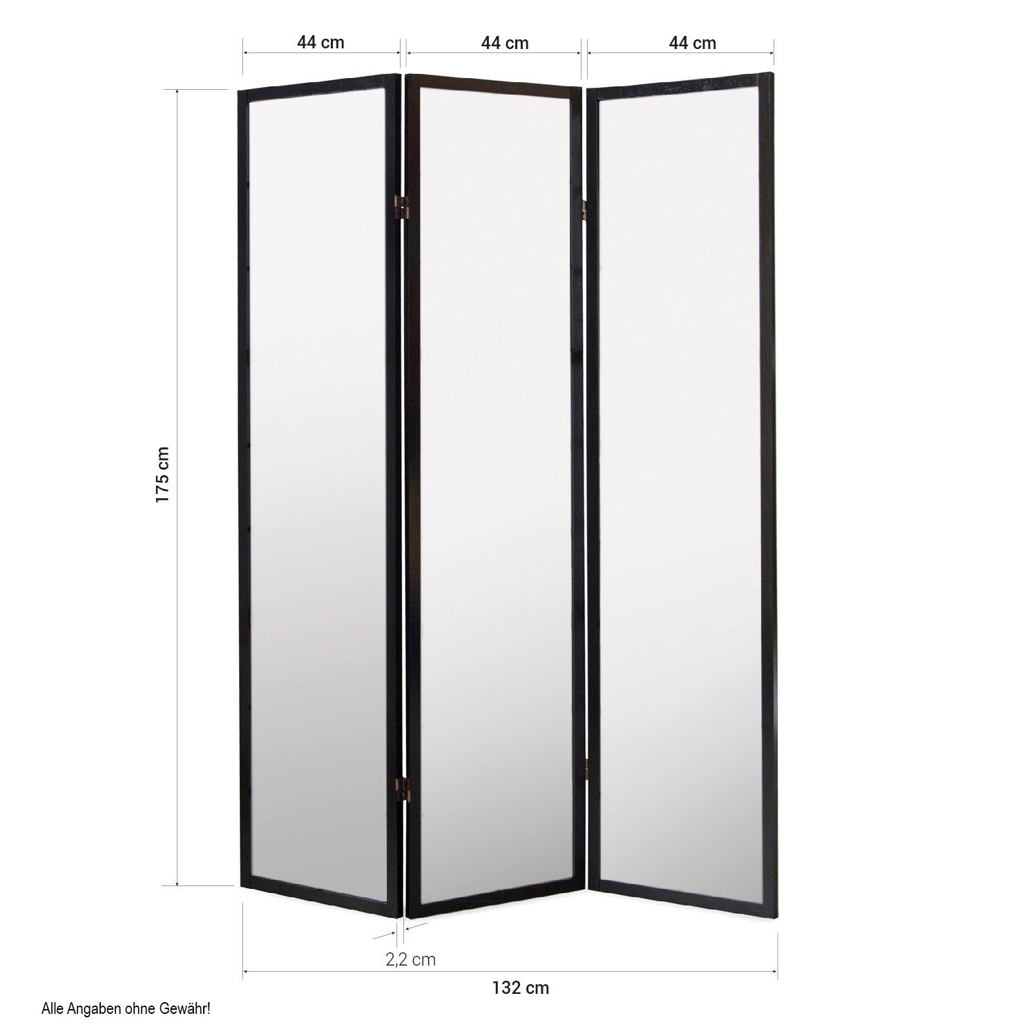 Homestyle4u Paravent Raumteiler Indoor Holz Trennwand Shoji in Weiß Sichtschutz faltbar (3-teilig)