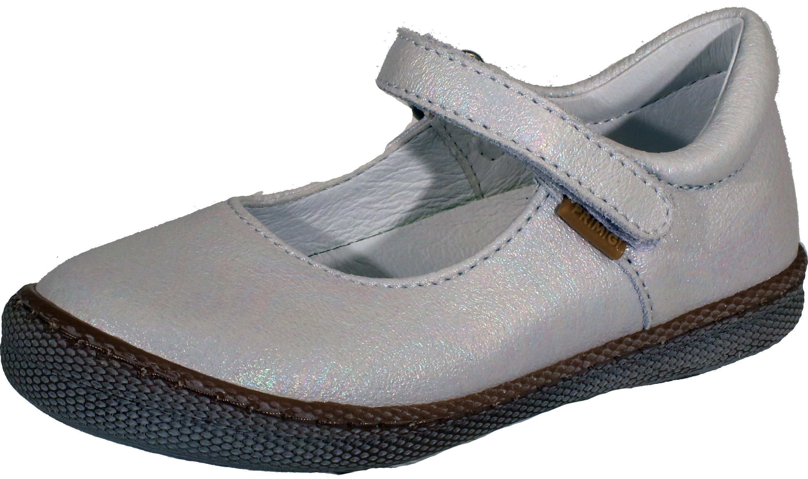 Pantofi Mary Jane de piele cu aplicatii florale Primigi (1436722-BIANCO