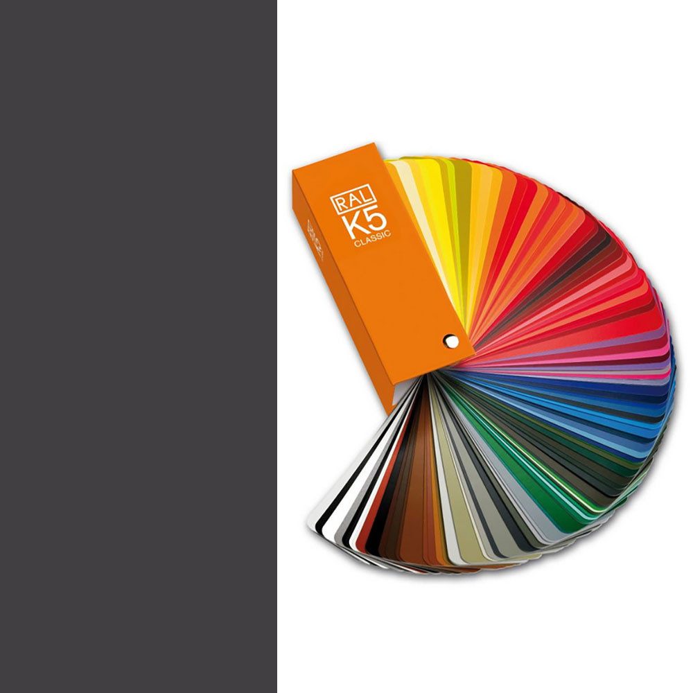 Feldmann-Wohnen Klapphängeschrank Bari (W3/60, 2-türig, 2 Einlegeböden, 1-St., moderne Kassettenoptik, lackierte Fronten) 60x32,5x72cm RAL Wunschfarbe (K5) / Lava