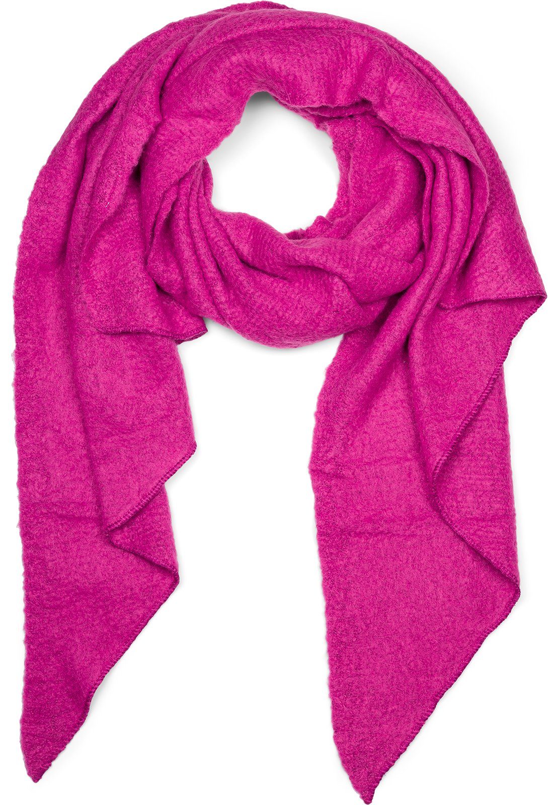 styleBREAKER XXL-Schal Asymmetrischer unifarbener Web Schal, günstig online kaufen