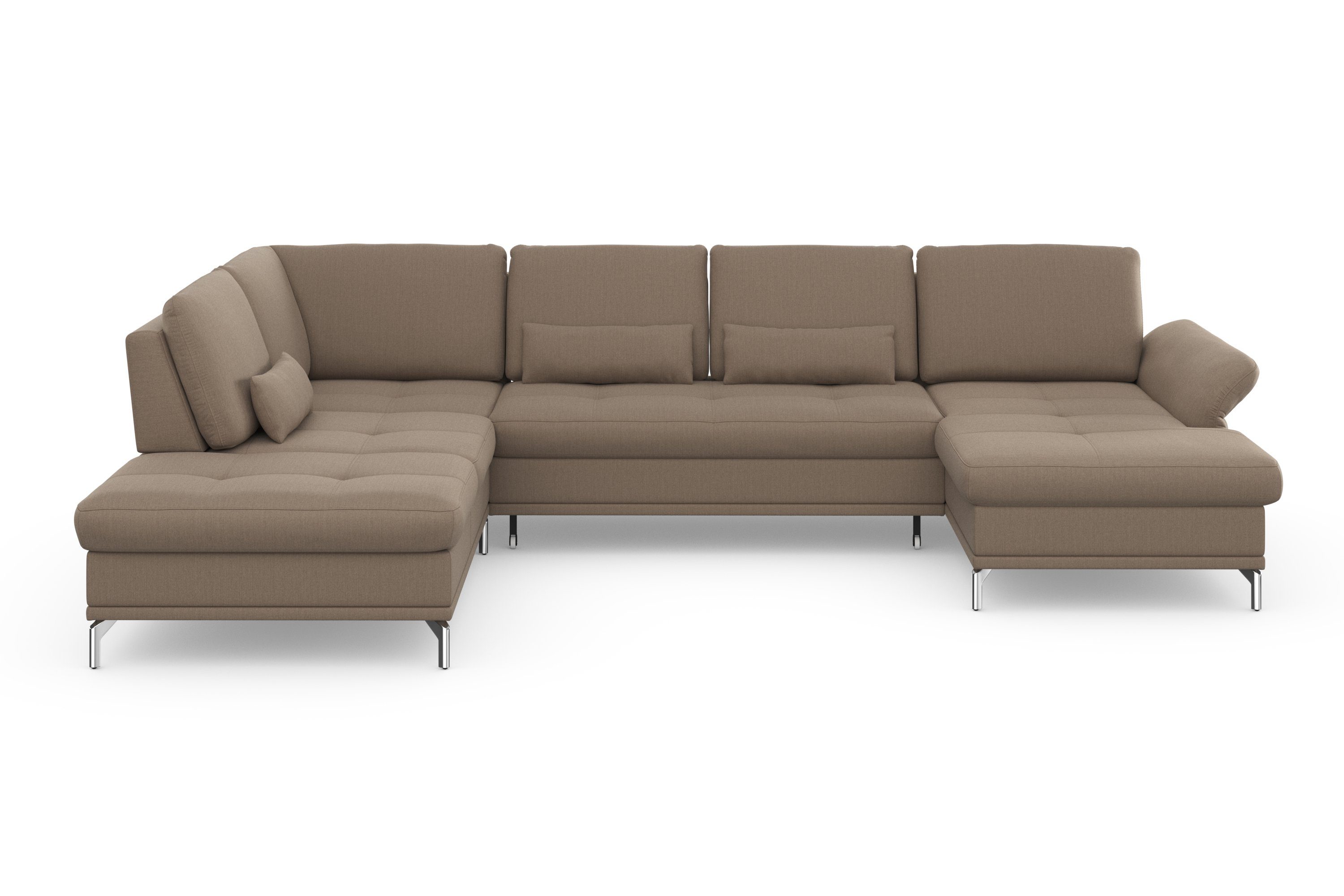 INOSIGN Wohnlandschaft "Palm Beach U-Form" Federkern, mit Sitztiefenverstel günstig online kaufen