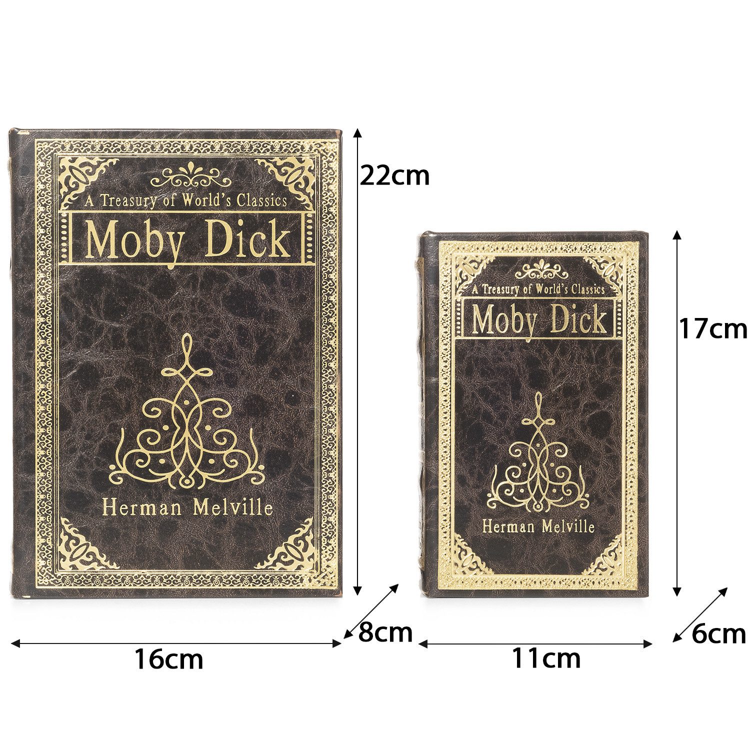 Moritz Etui Buchattrappe Moby Dick Wal verziert