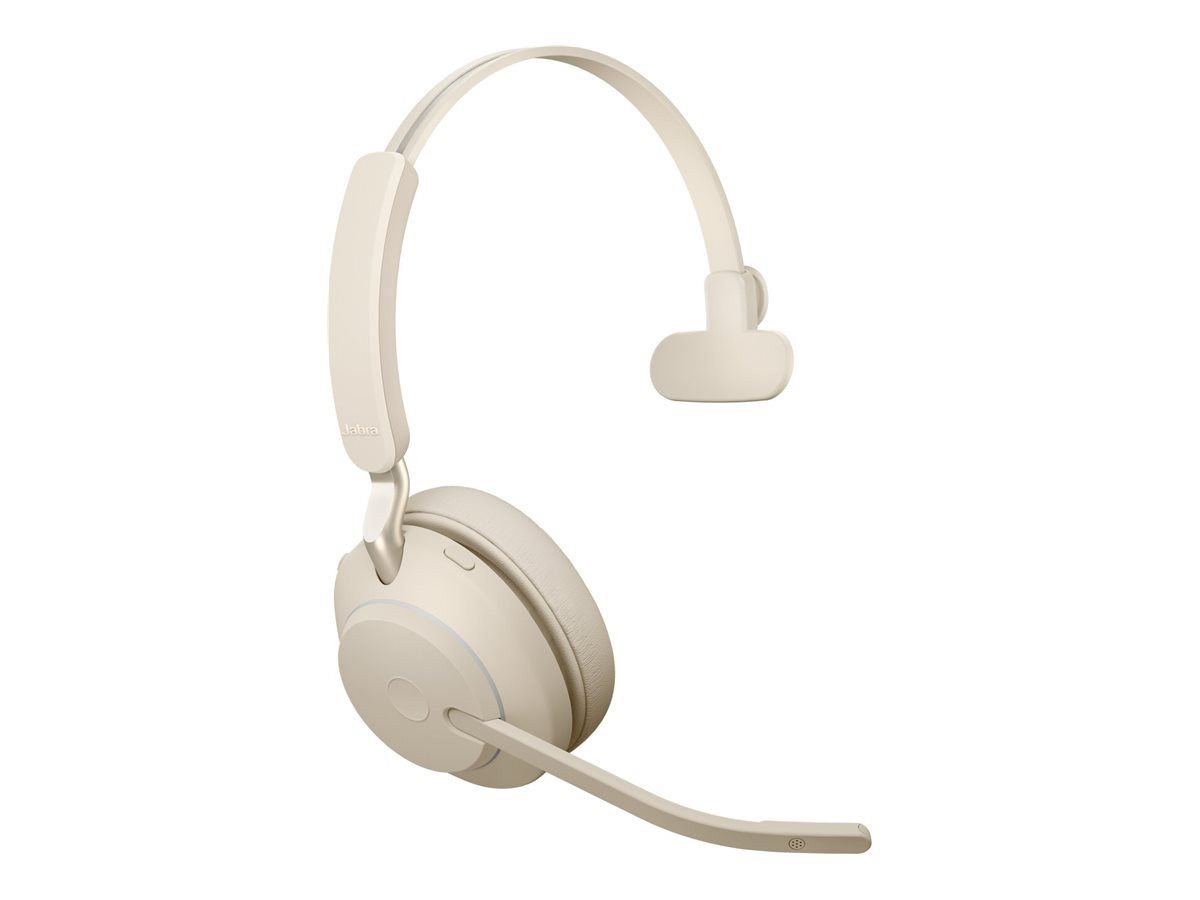 Jabra Evolve2 65 UC Mono - Headset - On-Ear - konvertierbar wireless Kopfhörer