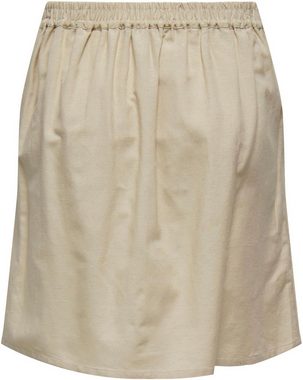 ONLY Minirock ONLKERRY MW SHORT BUT LINEN BL SKIRT PNT mit Leinen