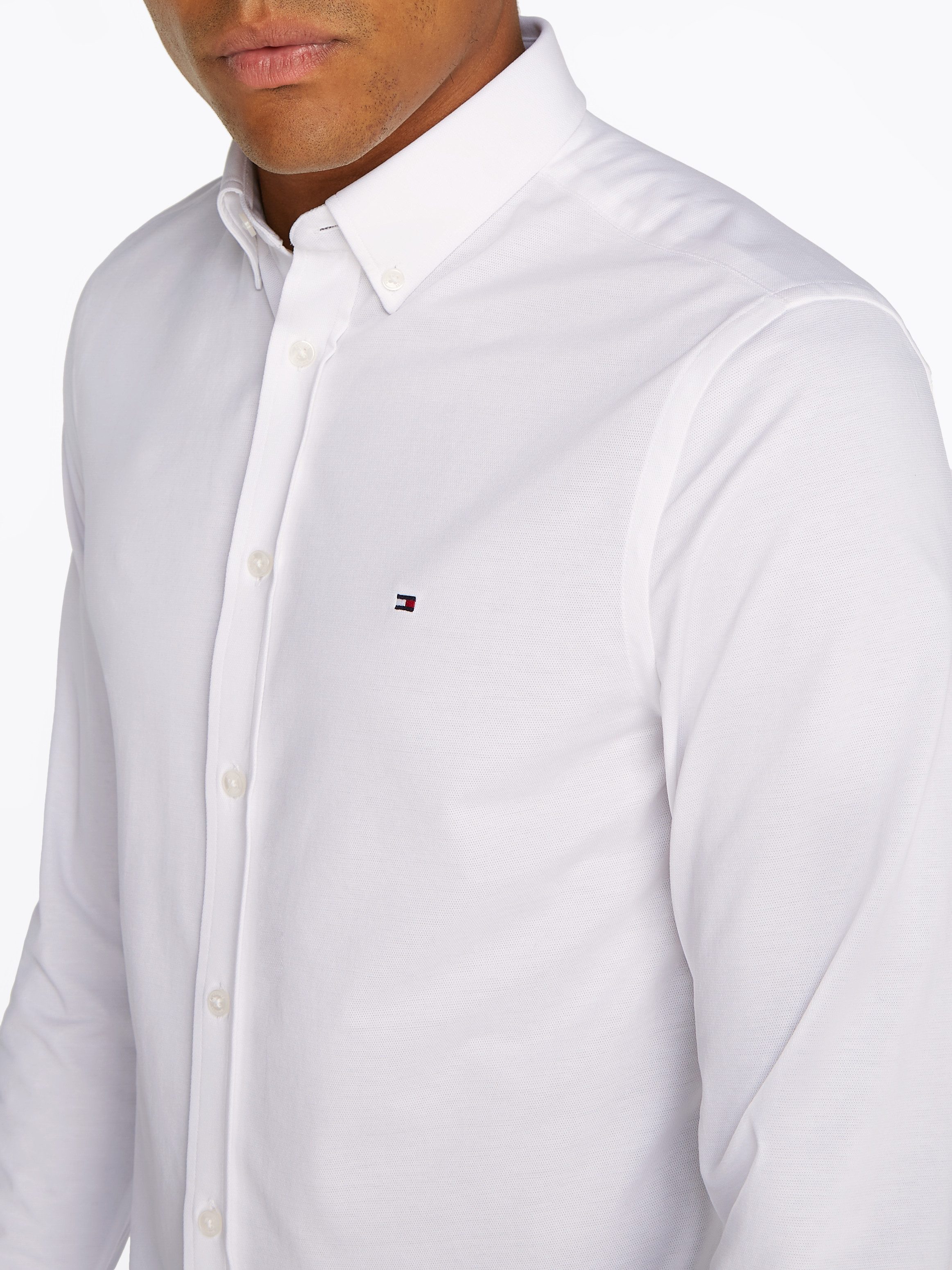 Tommy Hilfiger Langarmhemd PERFORMANCE TWO TONE günstig online kaufen