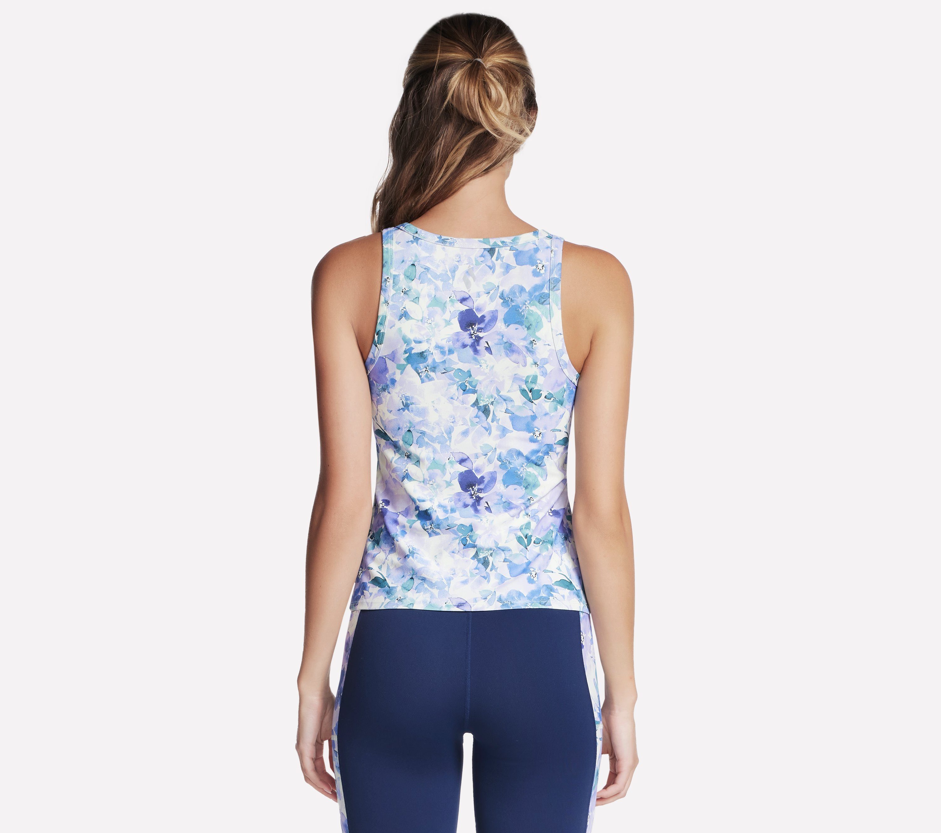 Skechers Tanktop BLUE SEASCAPE FLORAL angenehm elastische Materialzusammensetzung