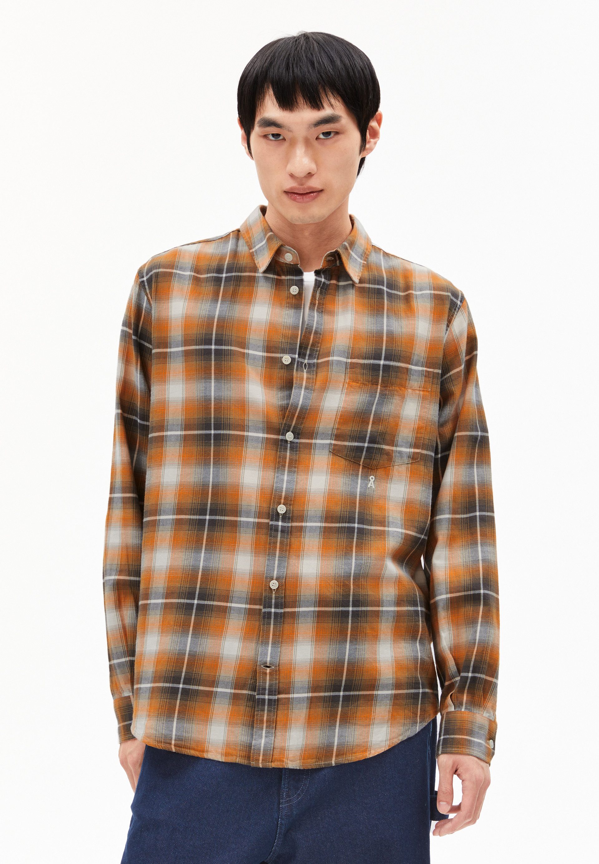 Armedangels Langarmhemd GALAANTES Hemd aus Bio-Baumwolle (1-tlg., Relaxed Fit) Relaxed Fit