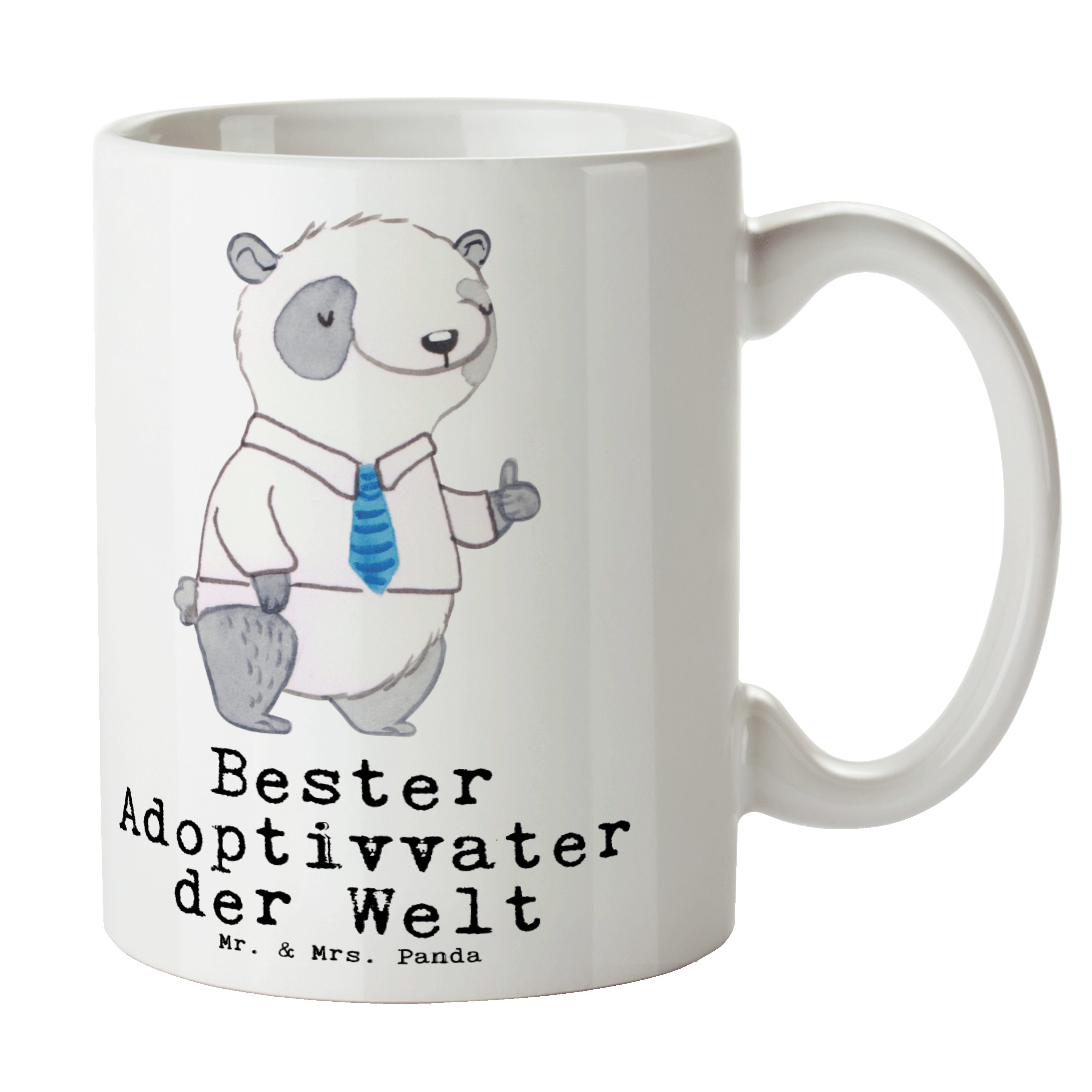 - Panda Weiß adoptiert, Adoptiv Tasse Büro, Kaffeebecher, Mrs. Keramik Mr. Panda Geburtstag, Geschenk, Tee, Adoptivvater - Bester der Welt Kaffeetasse, & vater, Geburtstagsgeschenk,