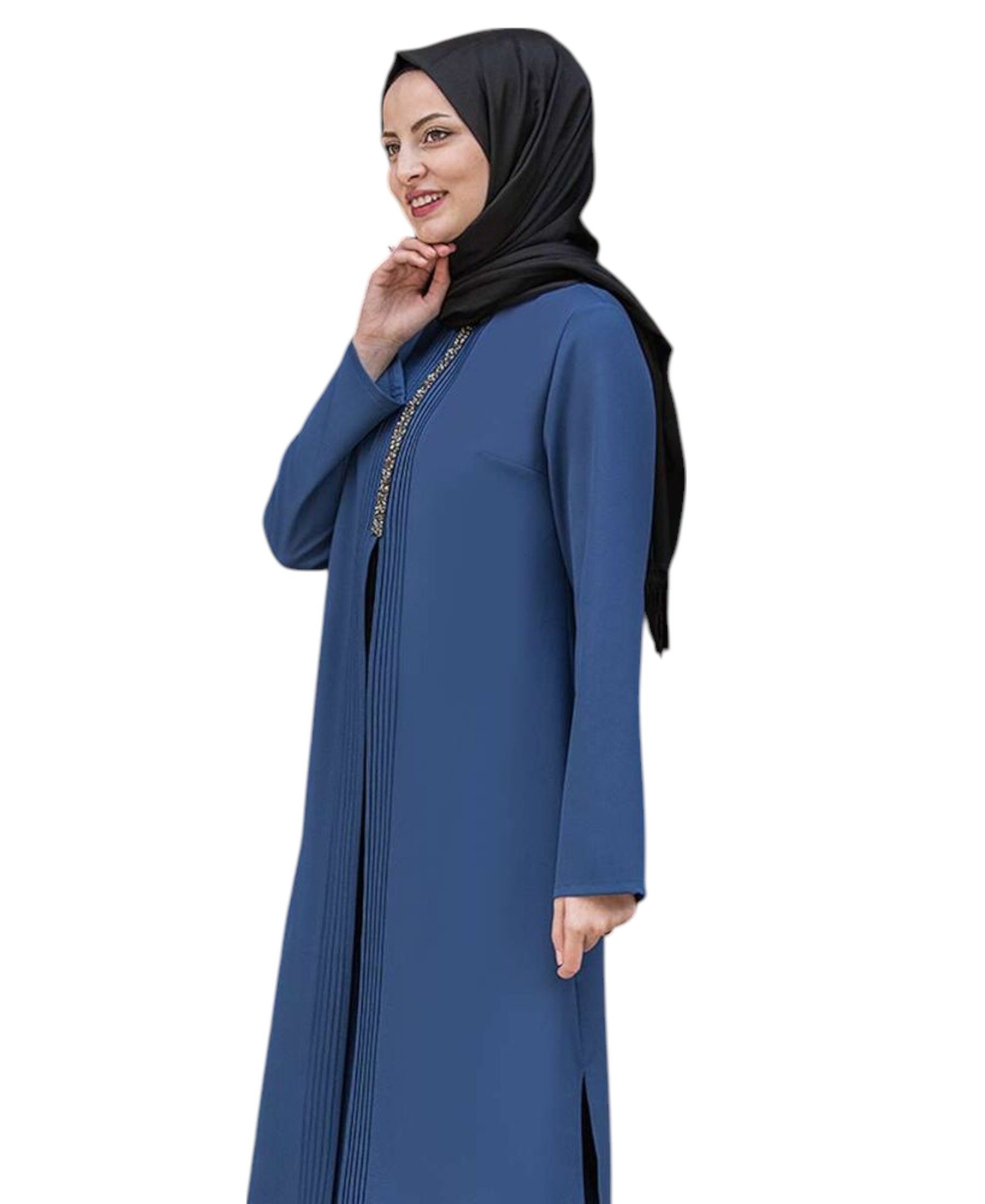 fashionshowcase Anzug Damen Zweiteiler - Gerippte Longtunika mit Hose - Mod günstig online kaufen