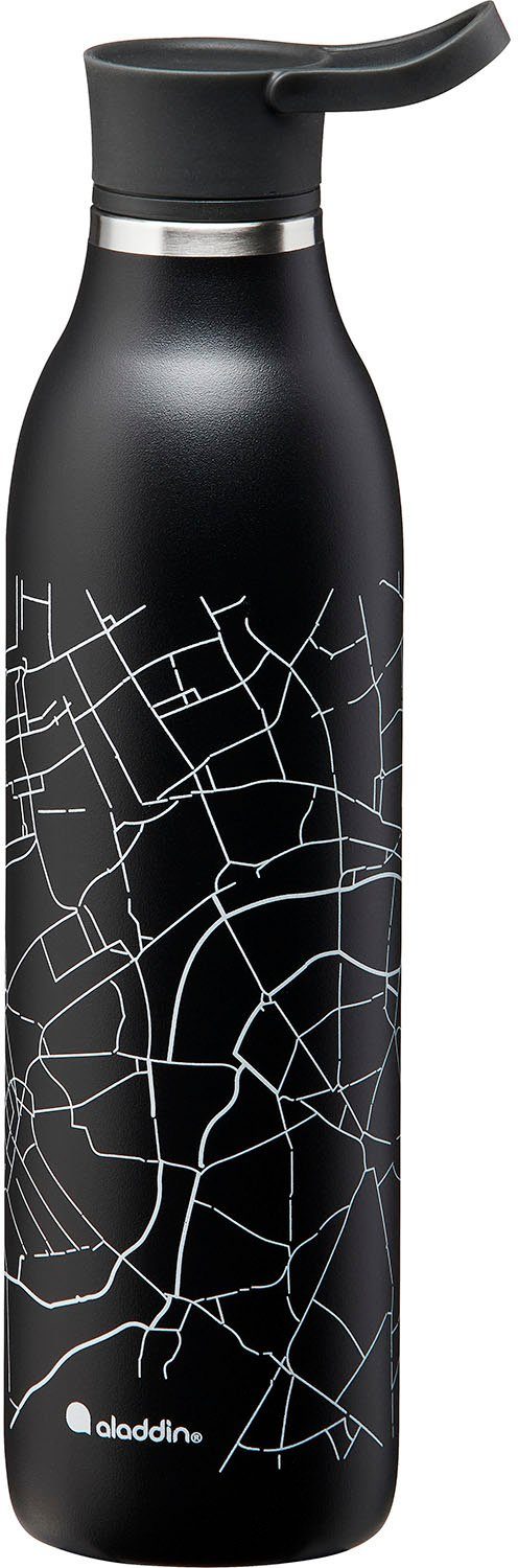 aladdin Trinkflasche City Loop, Edelstahl, 600 ml schwarz