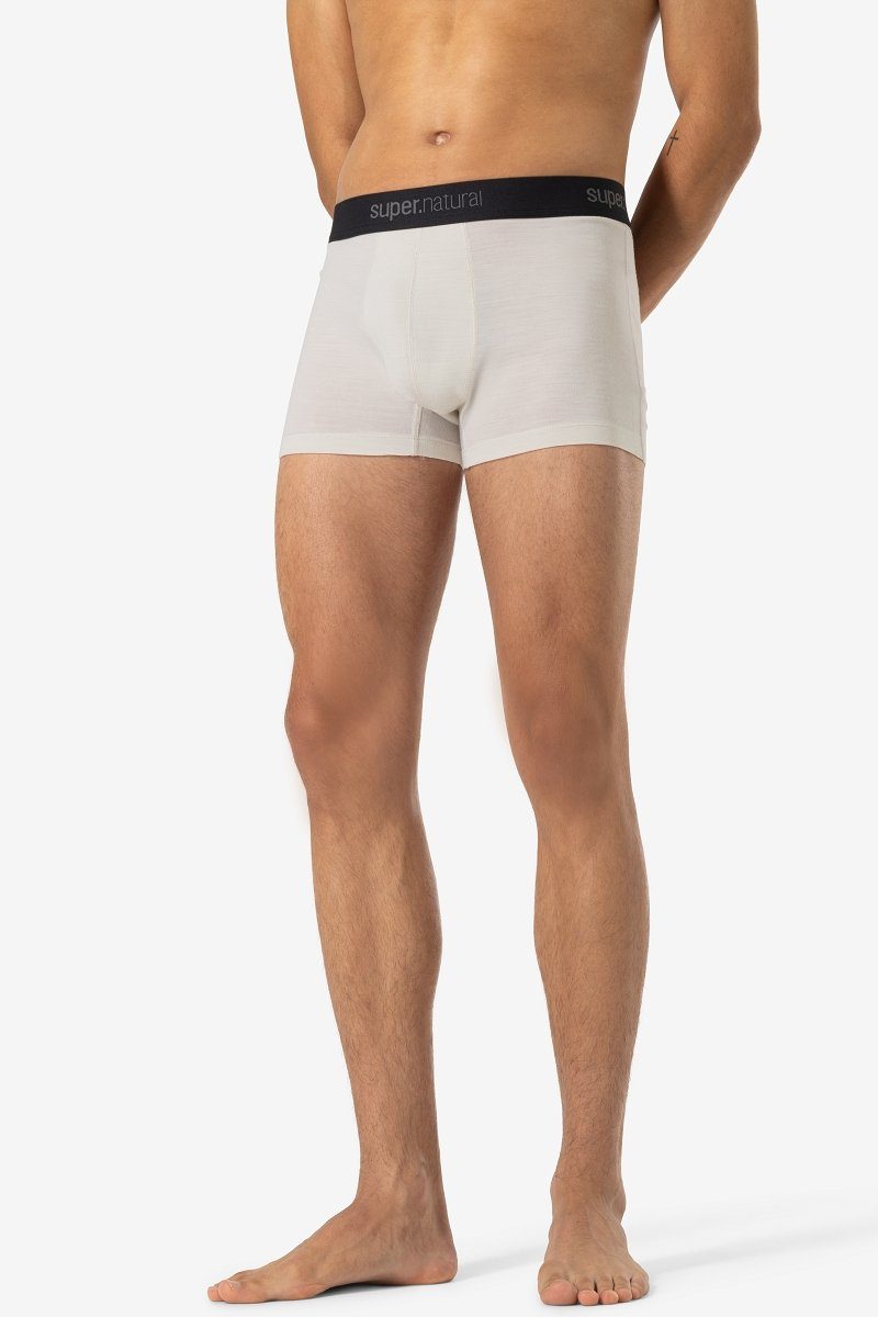 SUPER.NATURAL Boxershorts Merino Unterhose Merino-Materialmix White M TUNDRA175 Fresh funktioneller BOXER