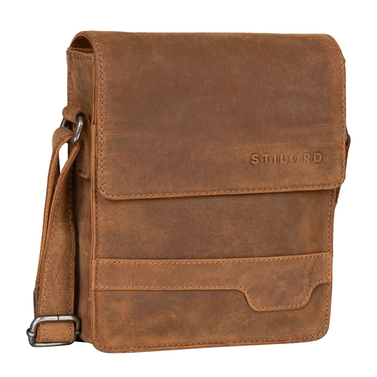 Schultertasche "Sven" Herrenhandtasche Leder Umhängetasche