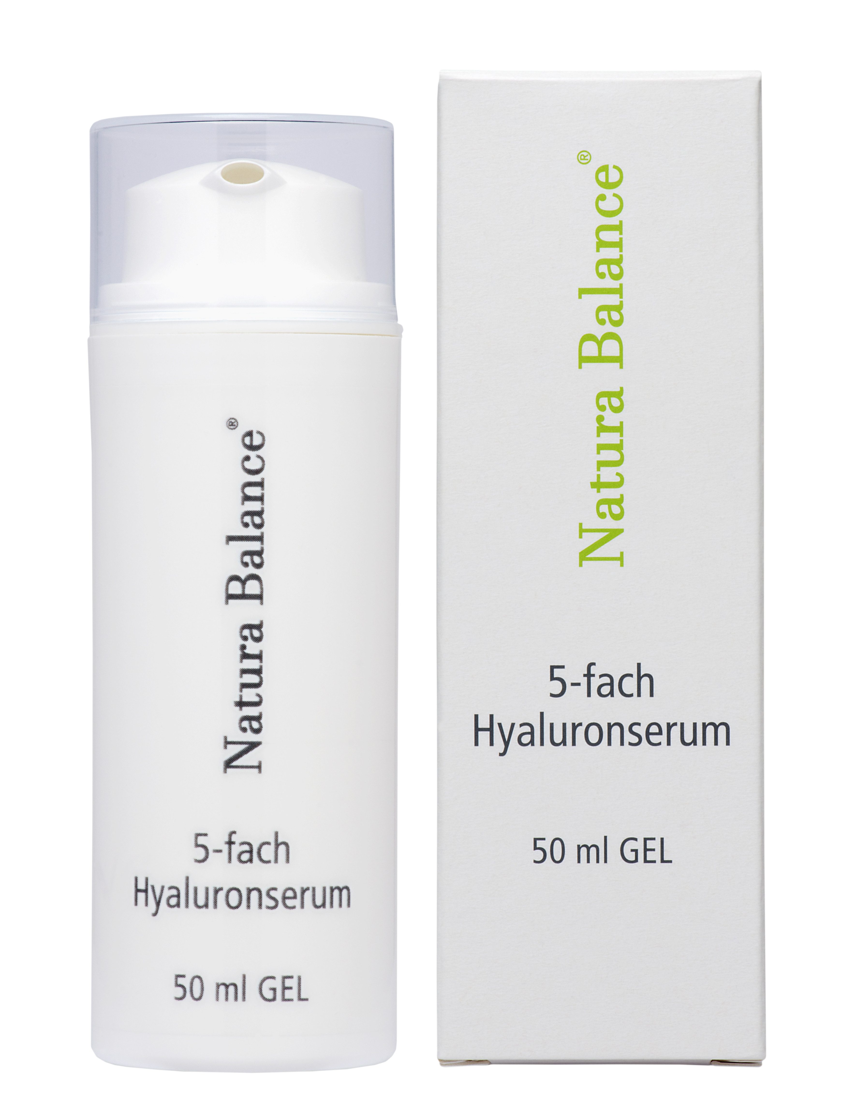 Natura Balance Gesichtspflege 5fach Hyaluron Hyaluronsäure Gel 50ml Gesicht Falten, 5 fach Hyaluron