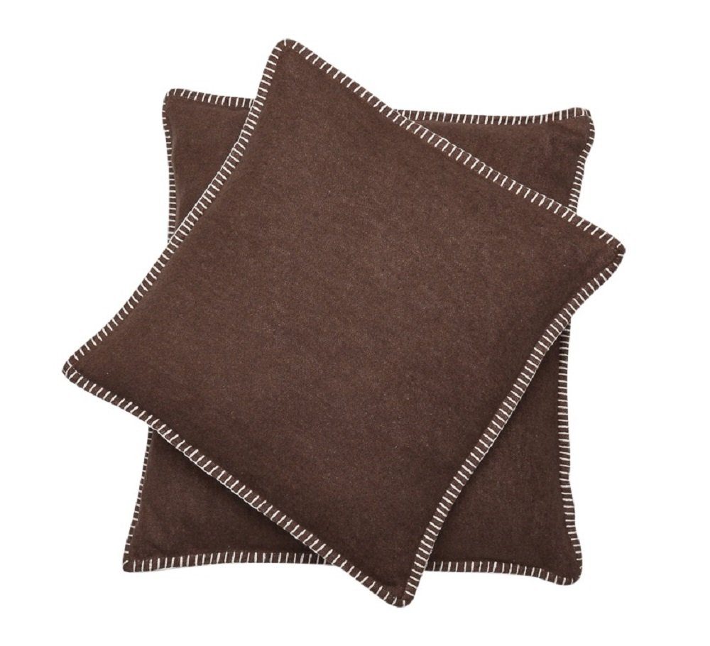 DAVID FUSSENEGGER Kissenbezug Kissenhülle Sylt 'Uni', Flanell günstig online kaufen