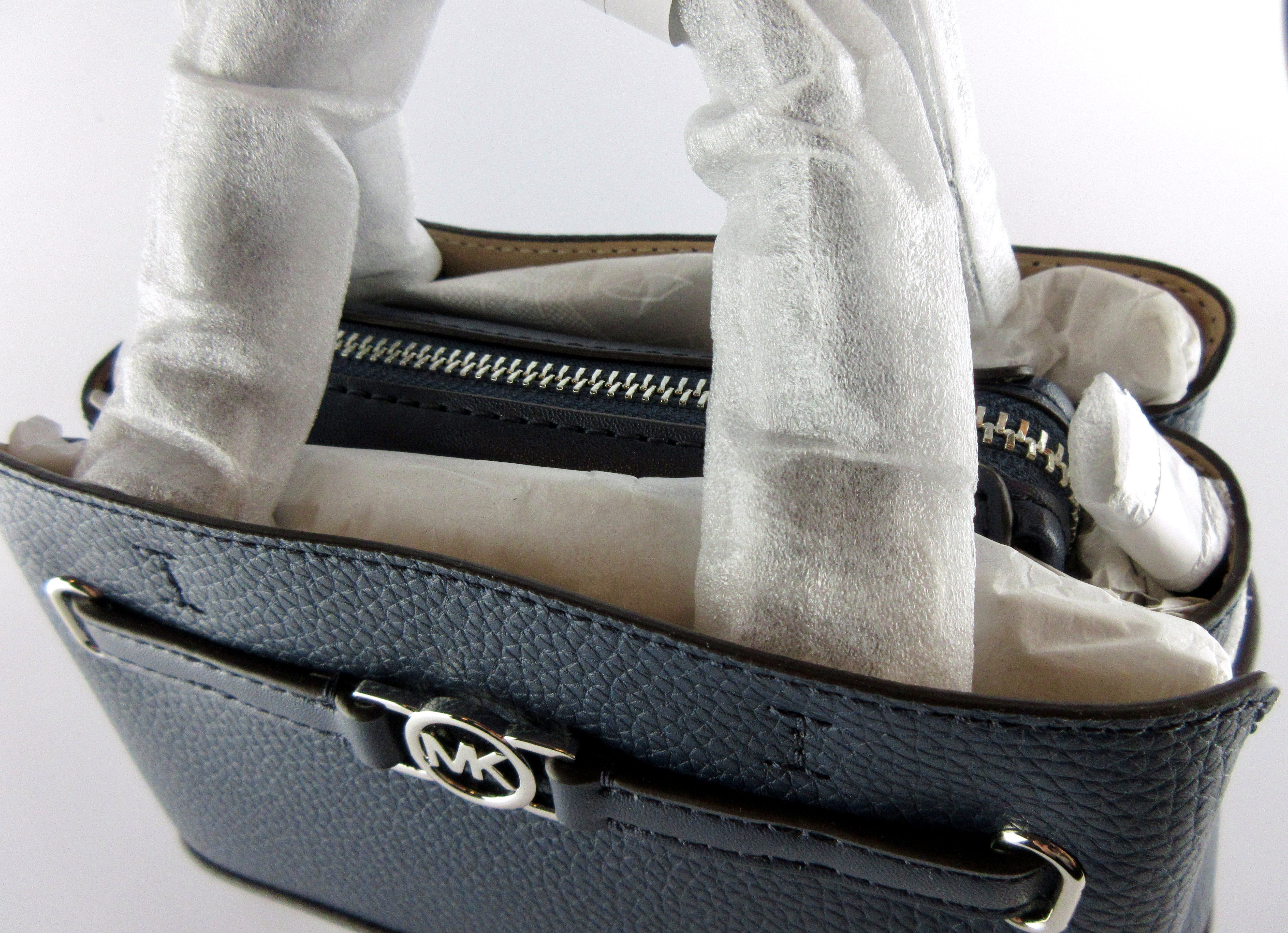 MICHAEL KORS Handtasche Michael Kors Tasche Schultetasche Reed XS mini Satchel Dunkelblau