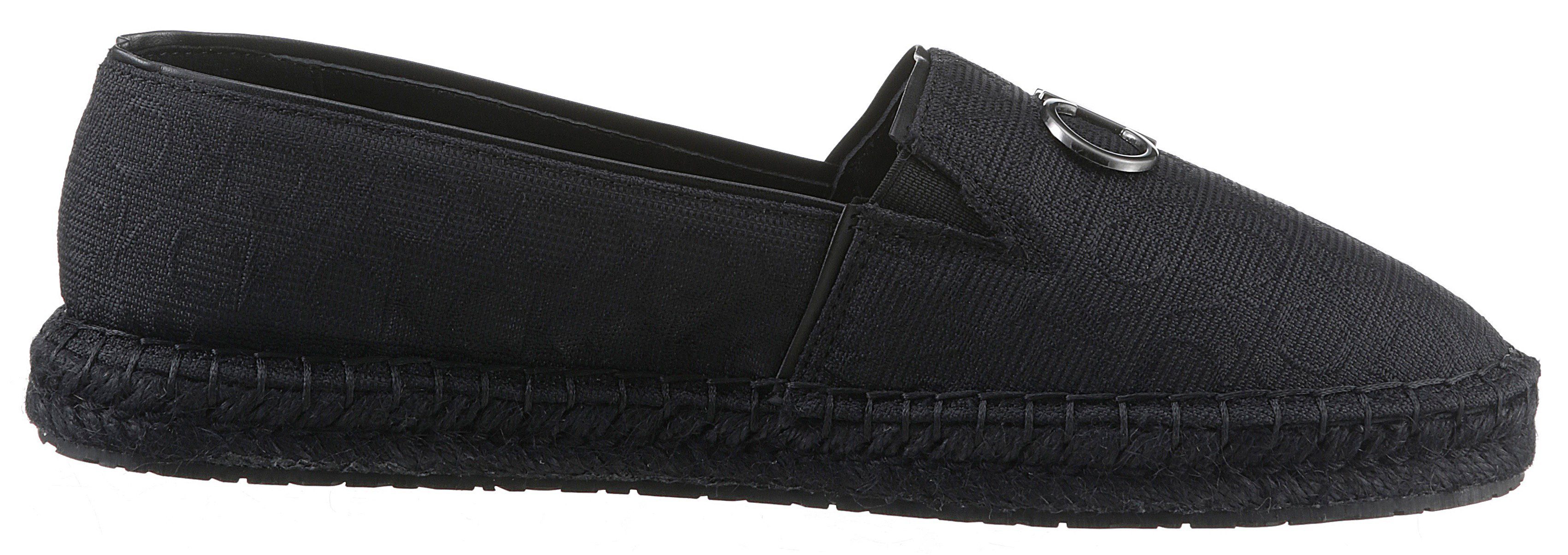 ELDA CK *I Espadrille mit schwarz Klein Form 9T Metallelement, Calvin schmale