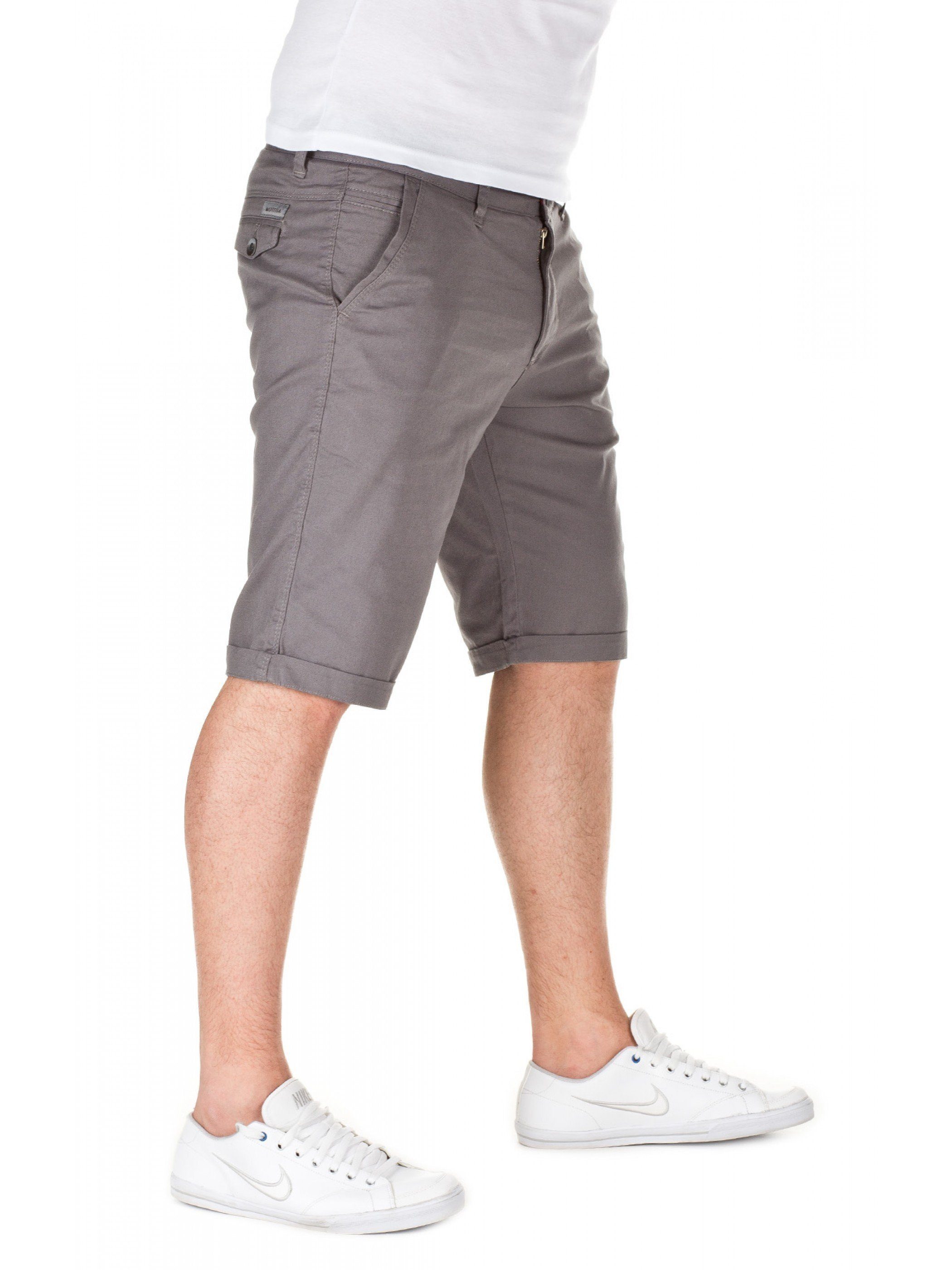 WOTEGA Shorts in shorts Unifarbe (grey - Chino Grau WOTEGA 4236) Alex