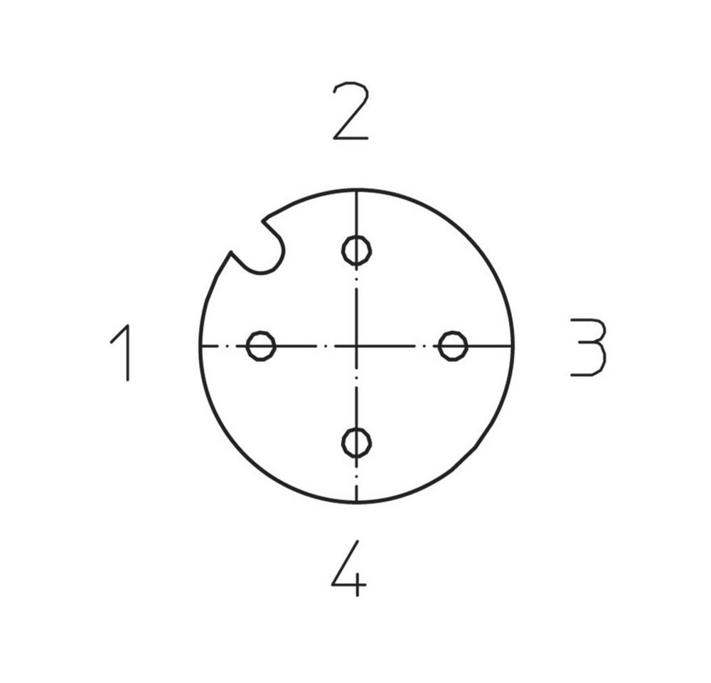 Thumbnail - Lutronic Steckdose Lutronic 1066 Sensor-/Aktor-Steckverbinder, konfektioniert M12 Kupplun, 1200 04 002 5m