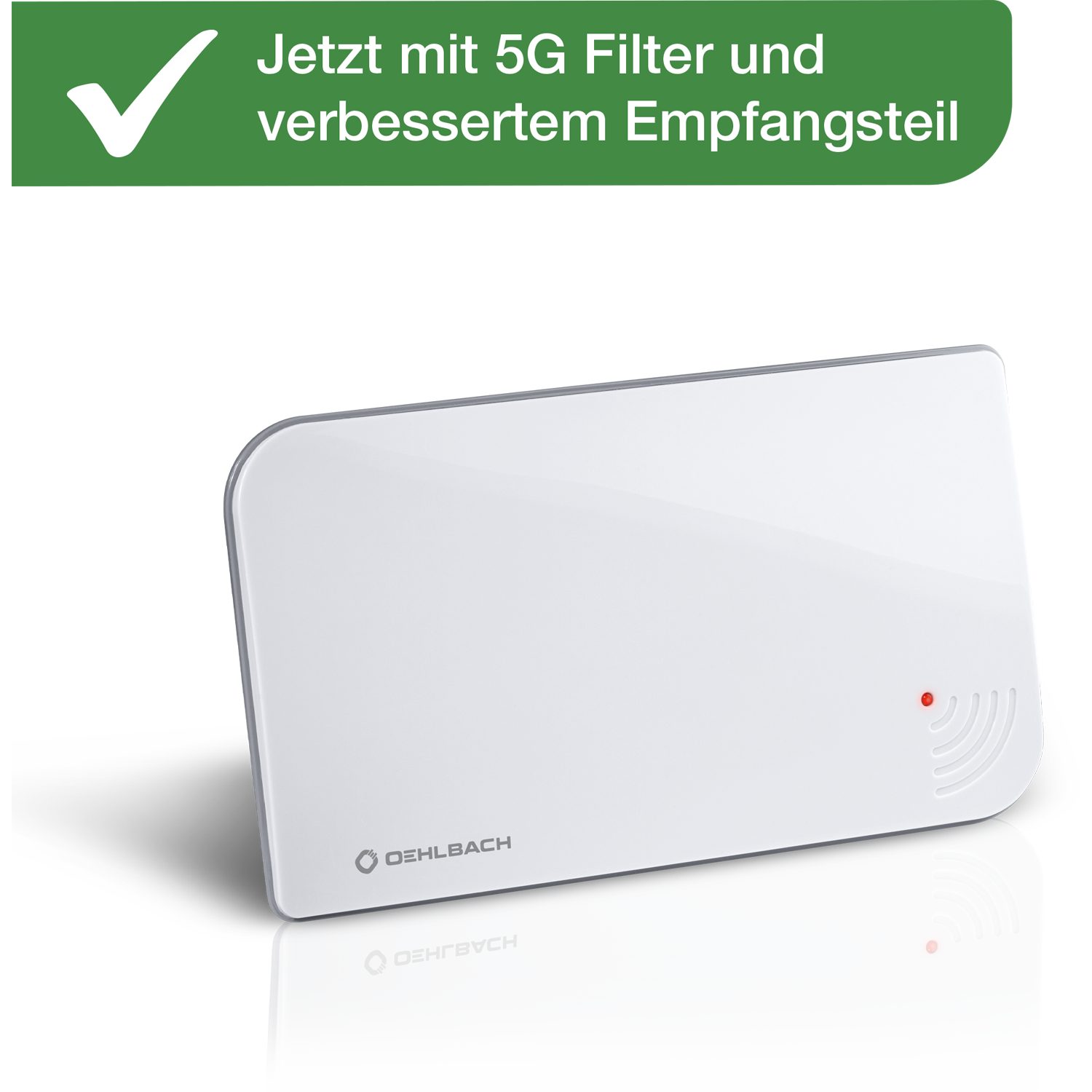 OEHLBACH Scope Vision 5G - Zimmerantenne mit 5G Filter Innenantenne (DVB-T2), Perfekter Empfang, Flexibel