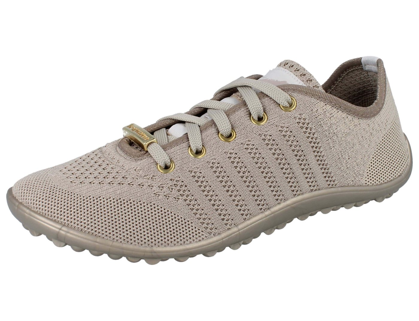 Leguano LEGUANO Go Barfußschuhe beige gold Textil - Größe: 37 Barfußschuh