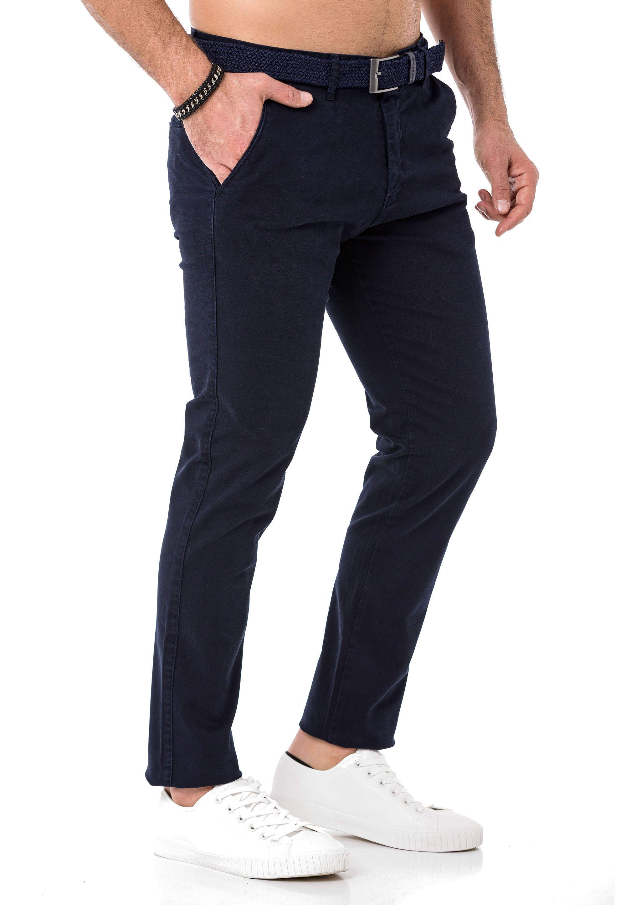 RedBridge Chinohose inklusive hochwertigem Stretch-Gürtel Casual