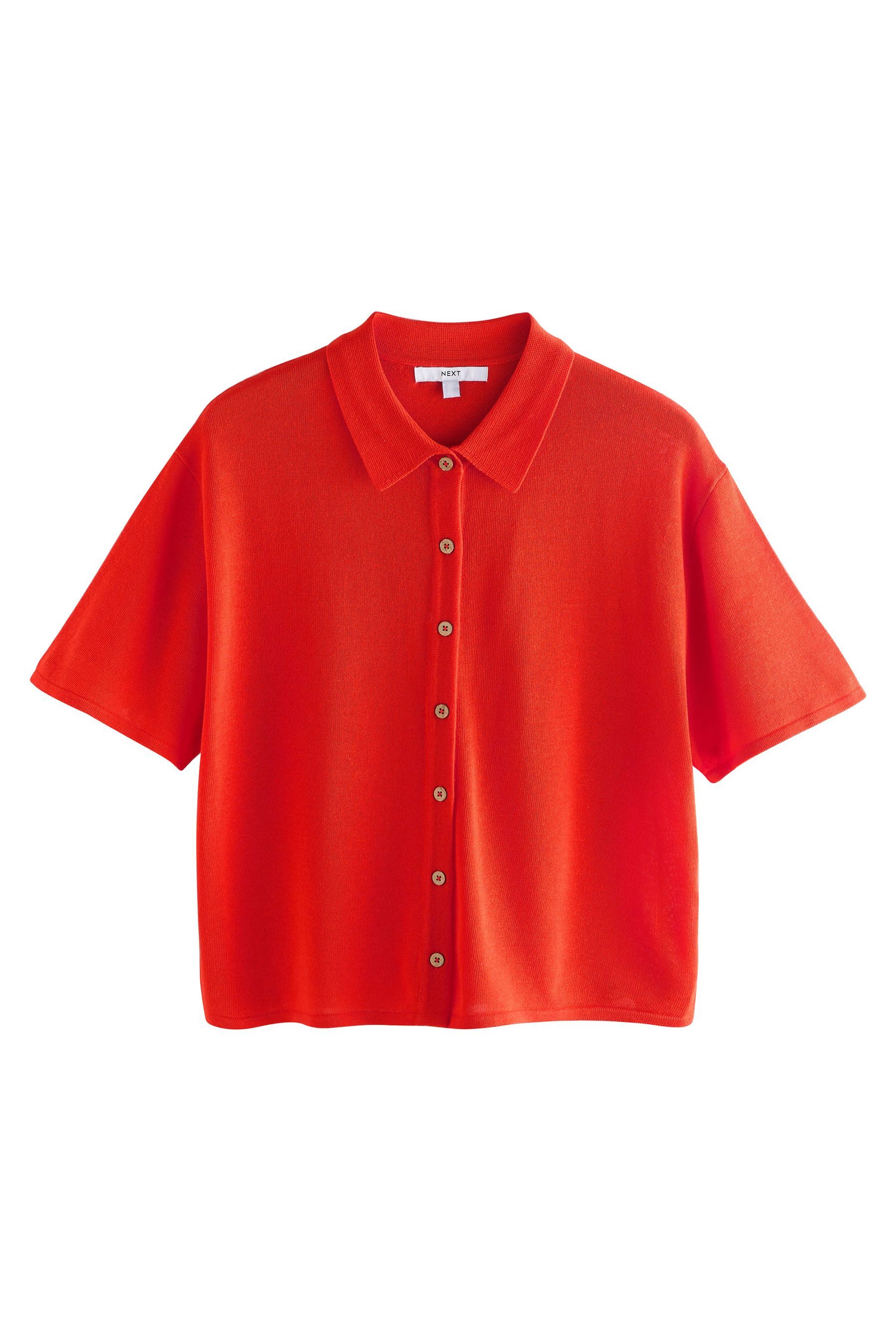 Next Kurzarmbluse Kurzarmbluse mit Kragen und Leinenanteil (1-tlg) günstig online kaufen