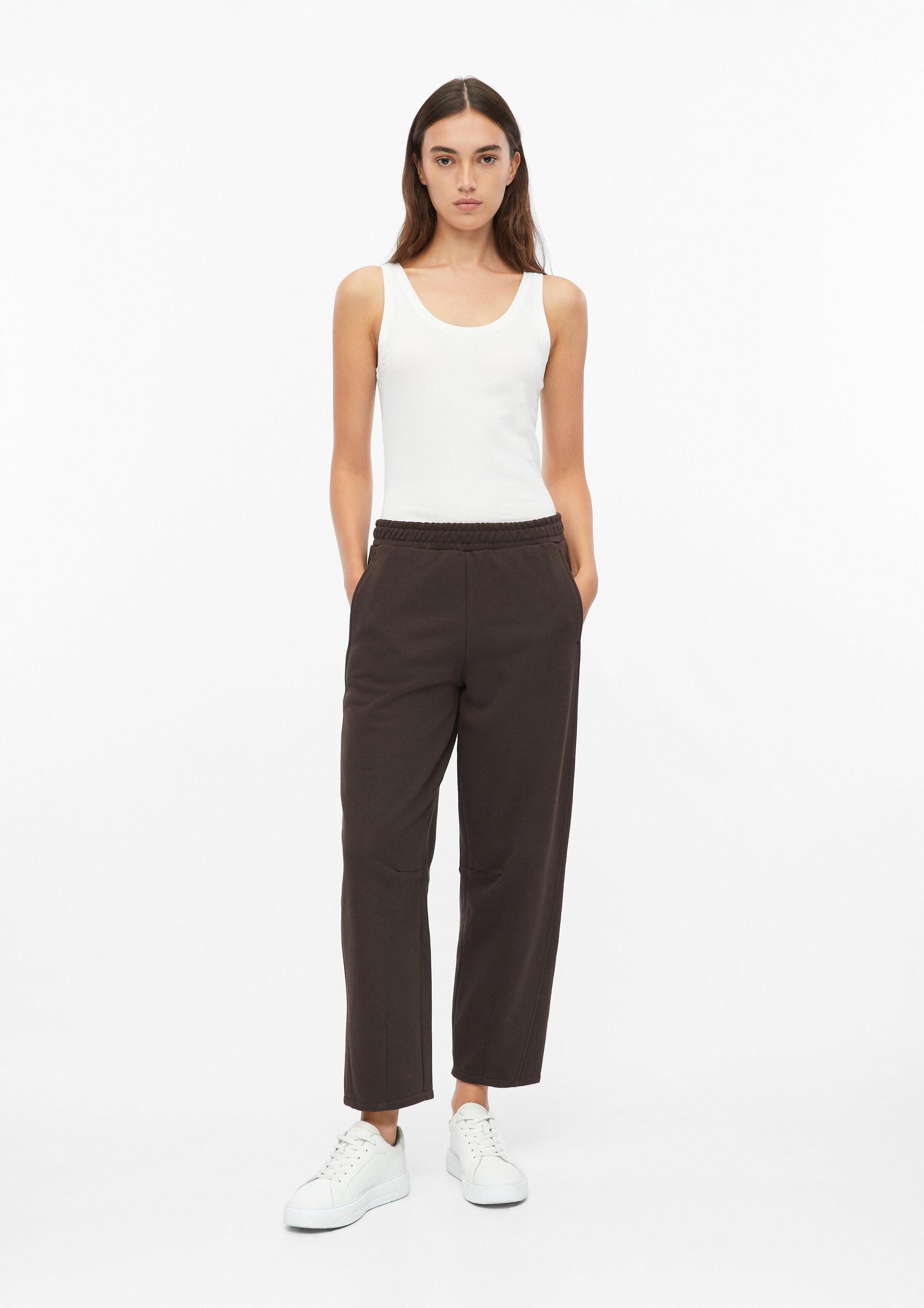 s.Oliver Chinos Hose Sweat-Hose mit Barrel Leg und Elastikbund