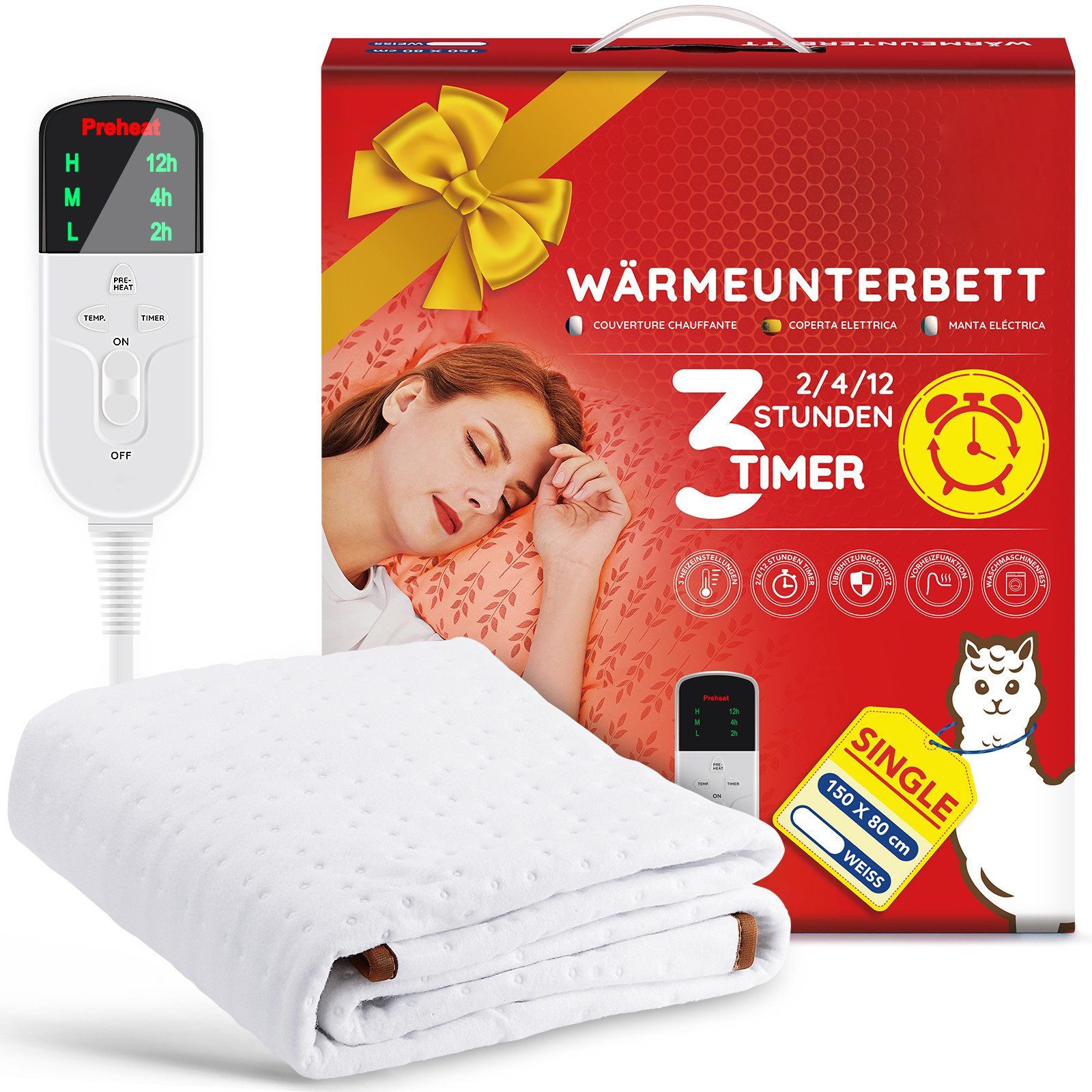 Mia&Coco Heizmatten Wärmeunterbett 150 x 80 cm günstig online kaufen