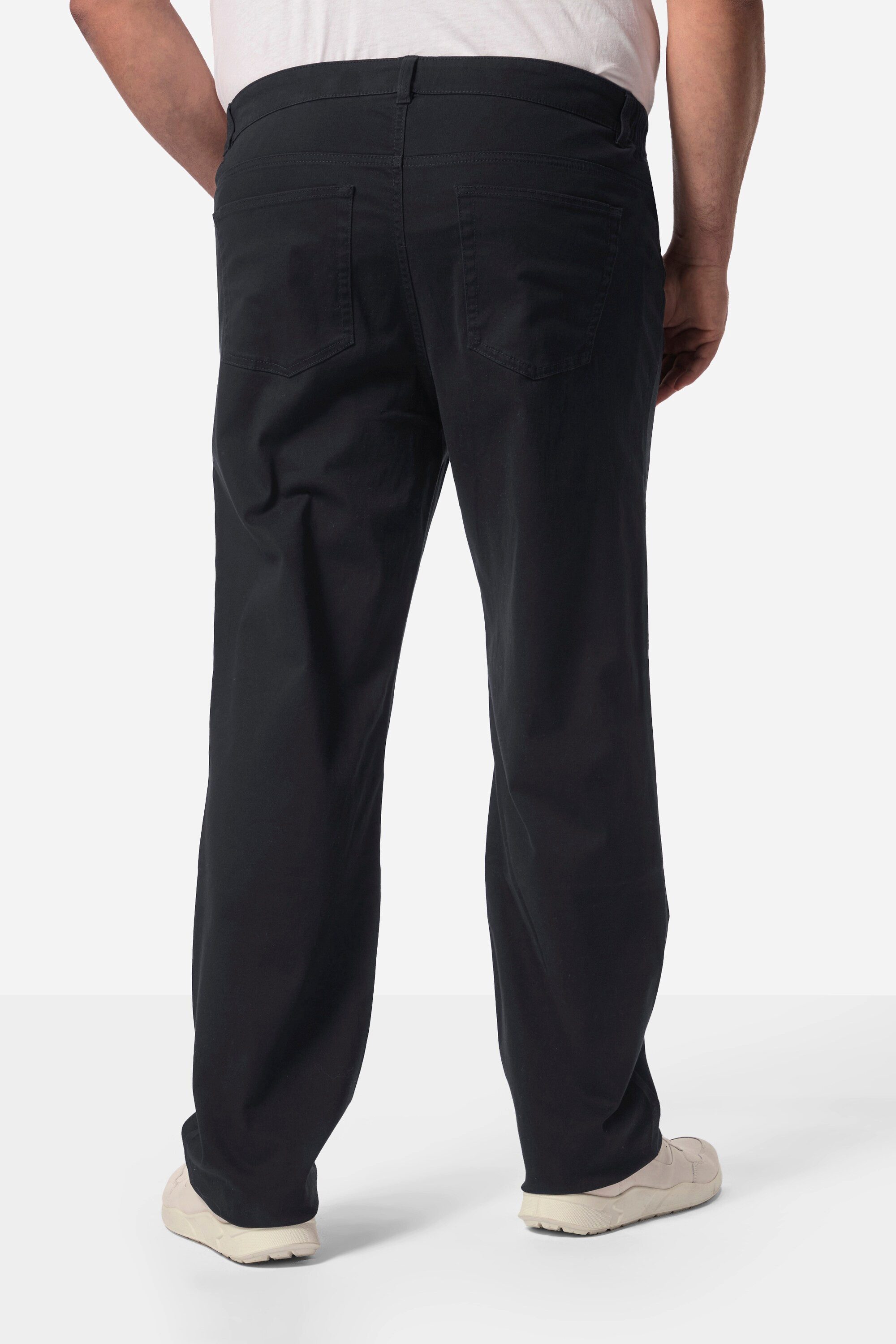 Men Plus 5-Pocket-Jeans Twillhose teilelastischer Bund