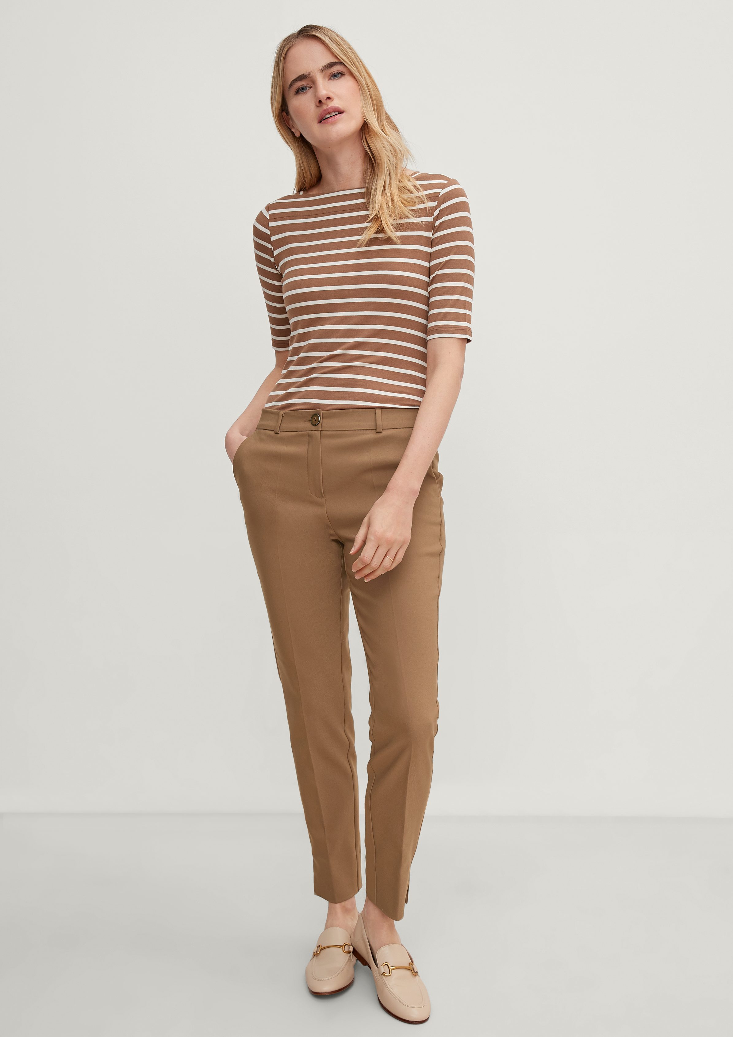 7/8-Hose Slim: Tapered 7/8-Hose leg Comma mit brown